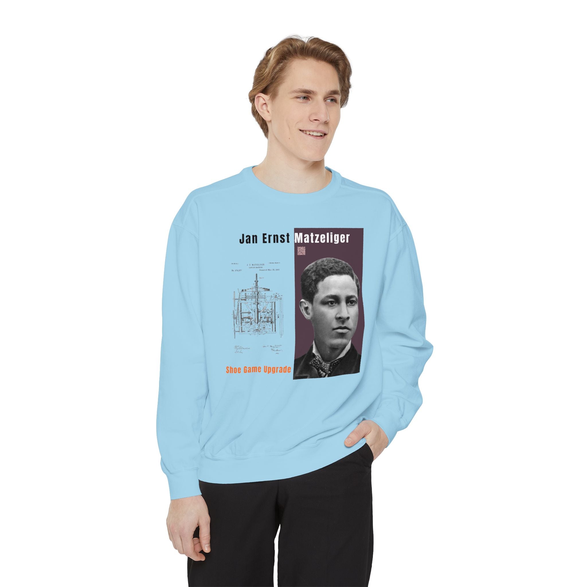 Defend Black Memories: Jan Matzeliger Heritage Crewneck Sweatshirt