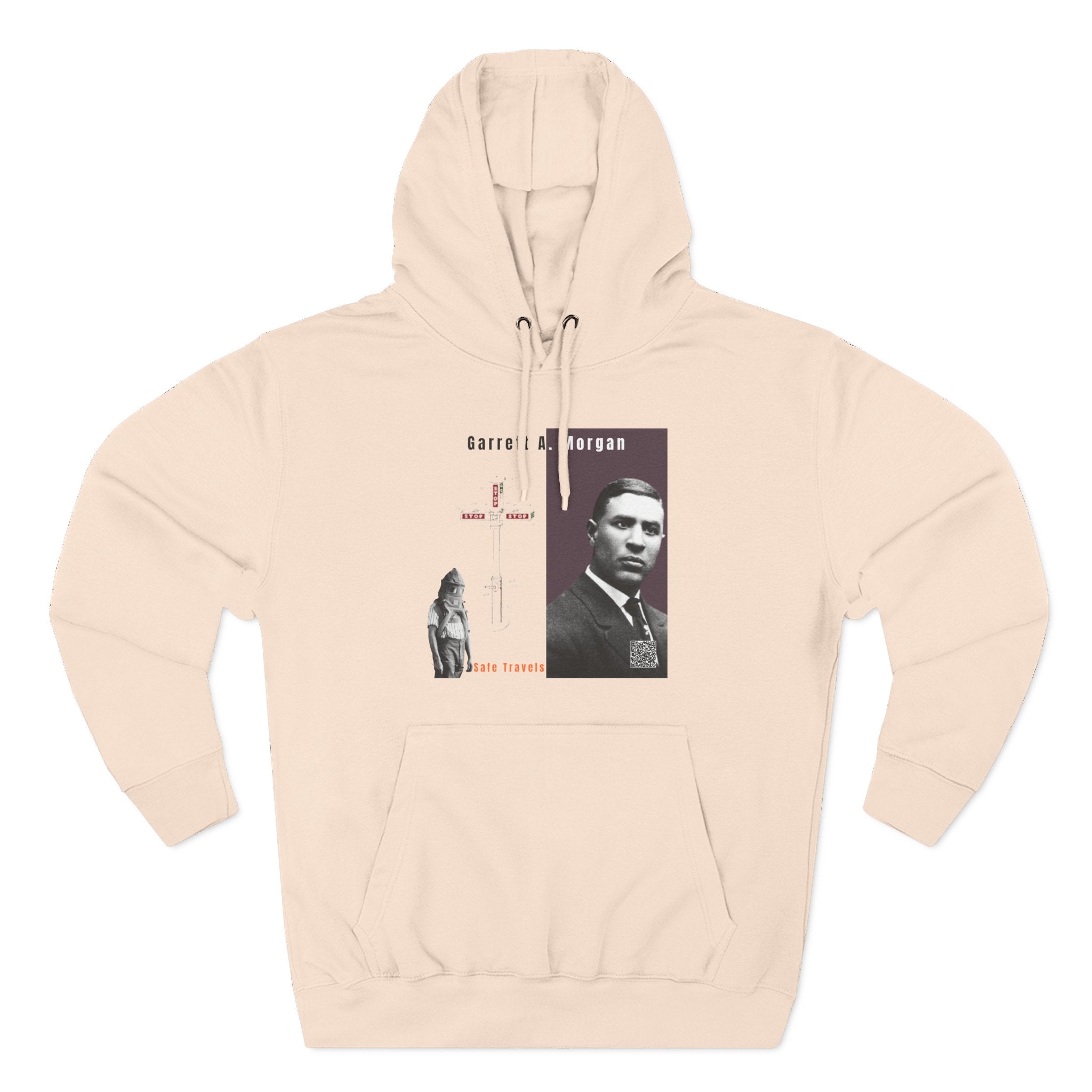 Defend Black Memories: Garrett A. Morgan Three-Panel Historic Black Portrait Hoodie