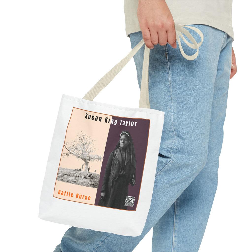 Defend Black Memories: Susan King Taylor Historical Tribute AOP Tote Bag
