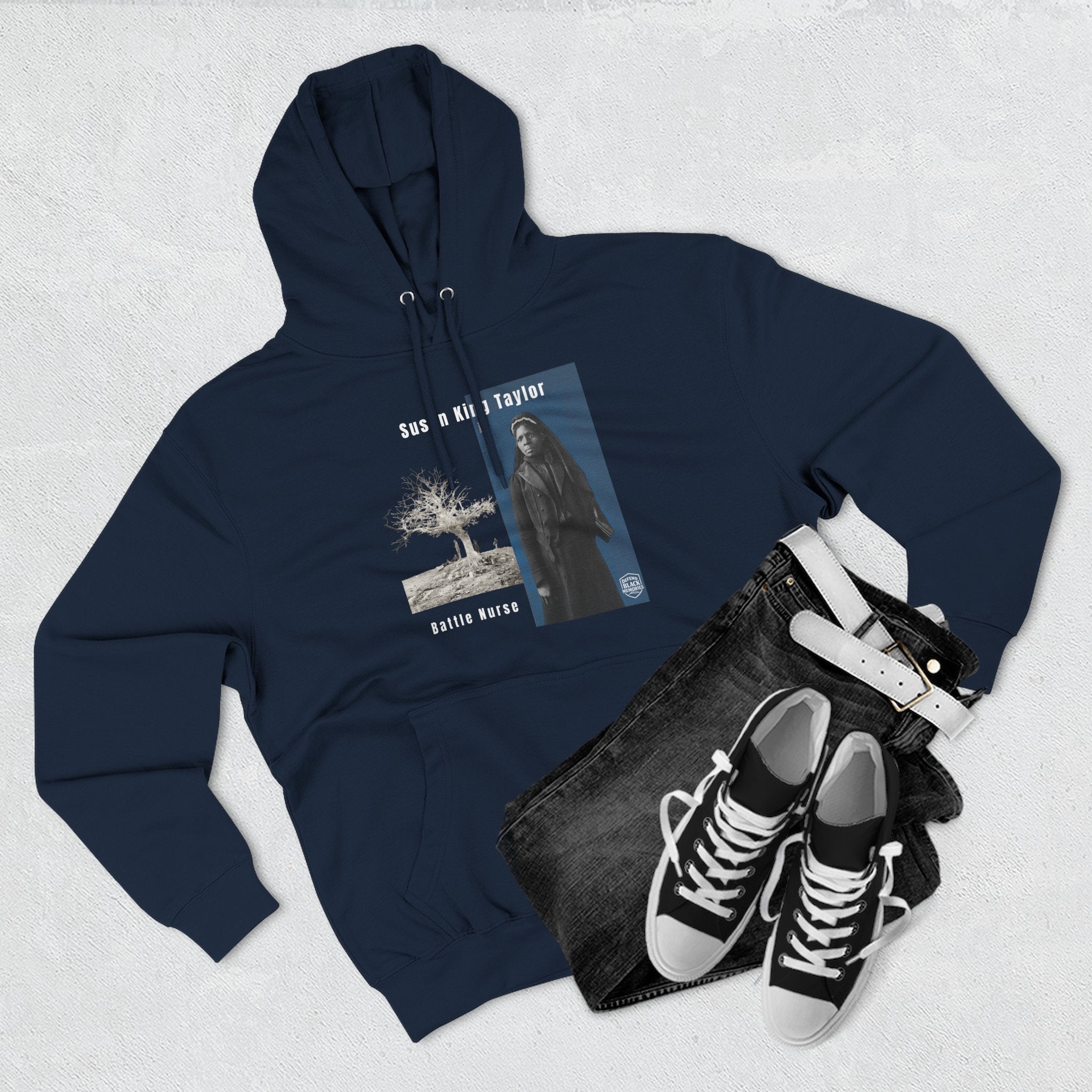 Susan King Taylor, Three-panel Historical Portrait Hoodie