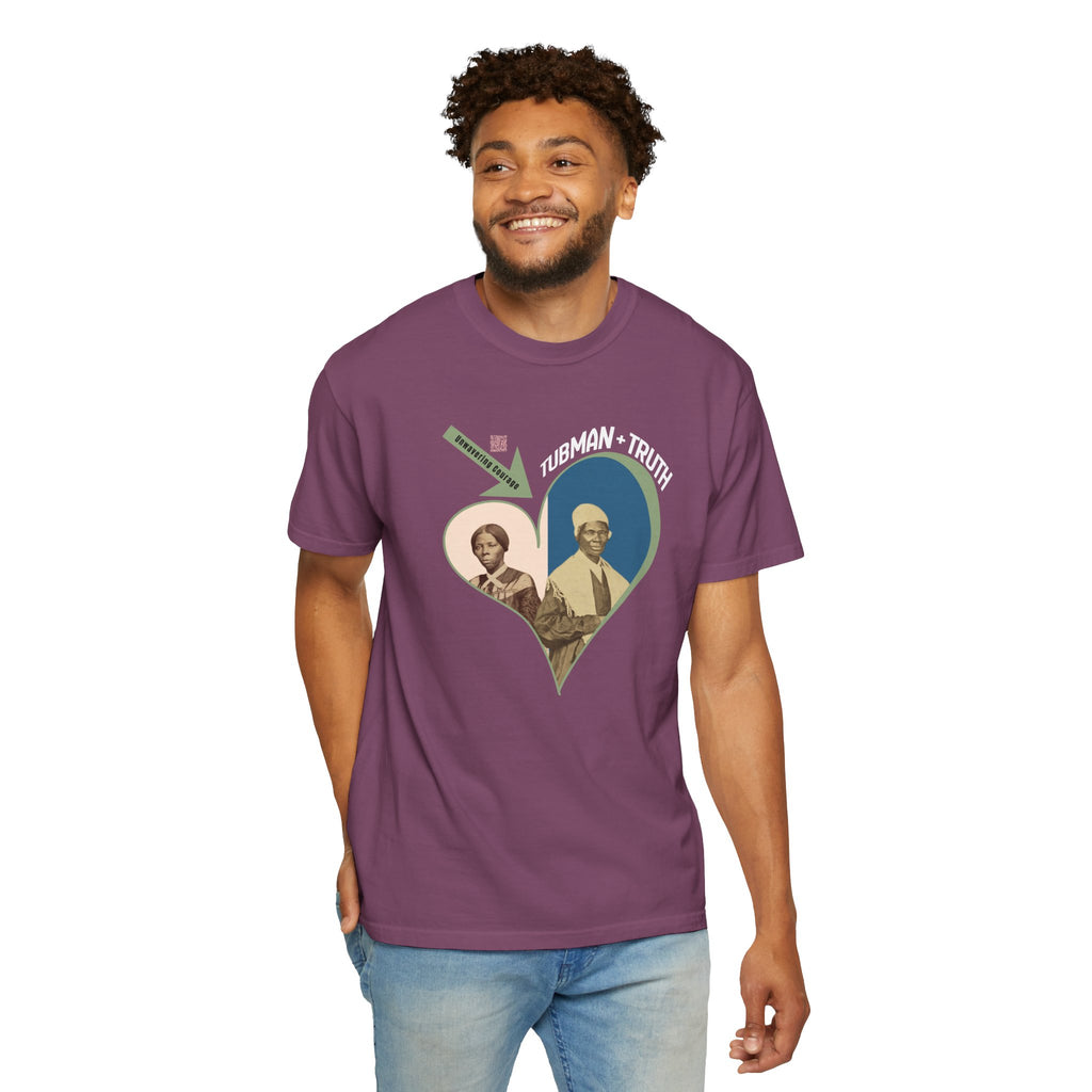 Harriet Tubman & Sojourner Truth, Heart Courage Inspirational Historical Women T‑Shirt
