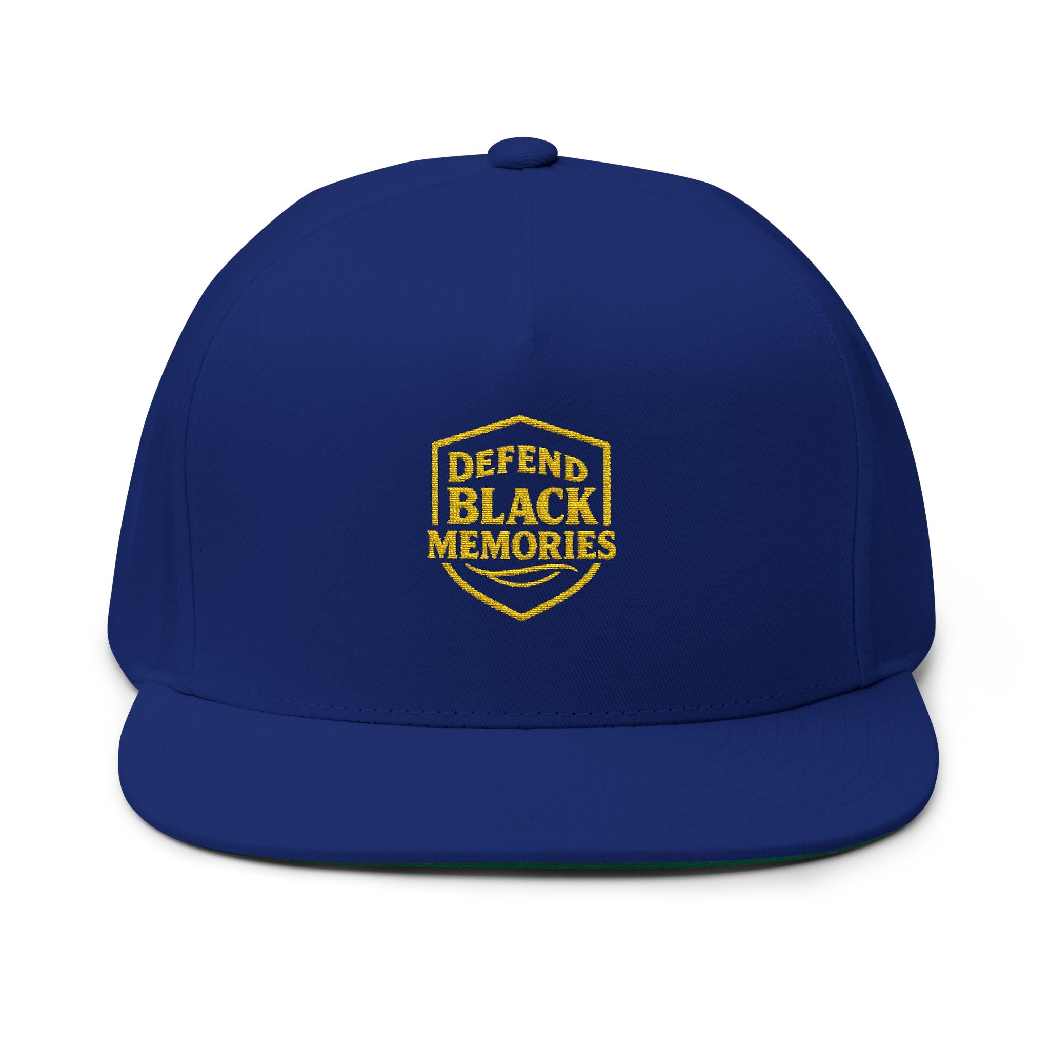 Defend Black Memories Flat Bill Cap (Embroidery)