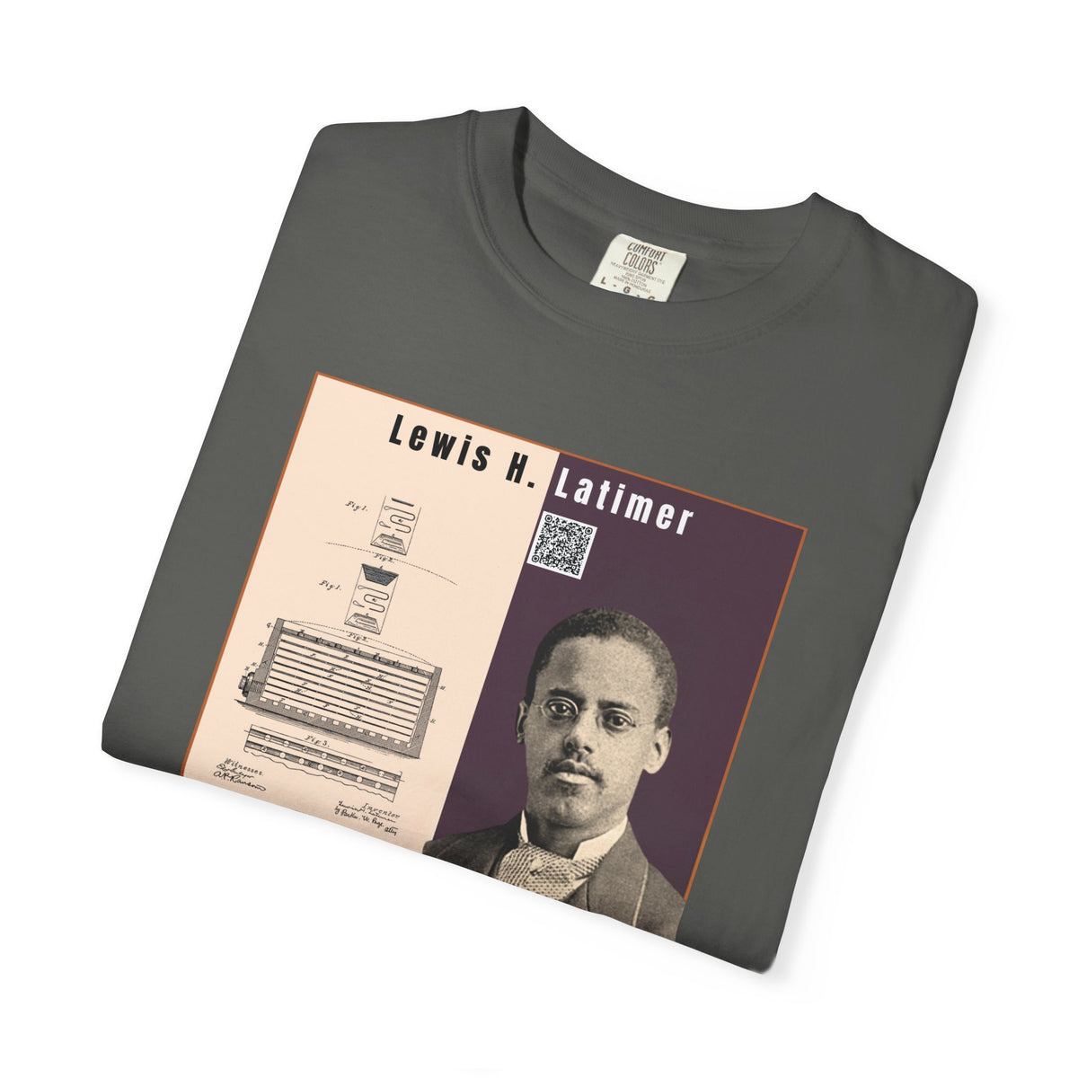 Lewis H. Latimer, Unisex, Historical Portrait T-shirt (City Champs)