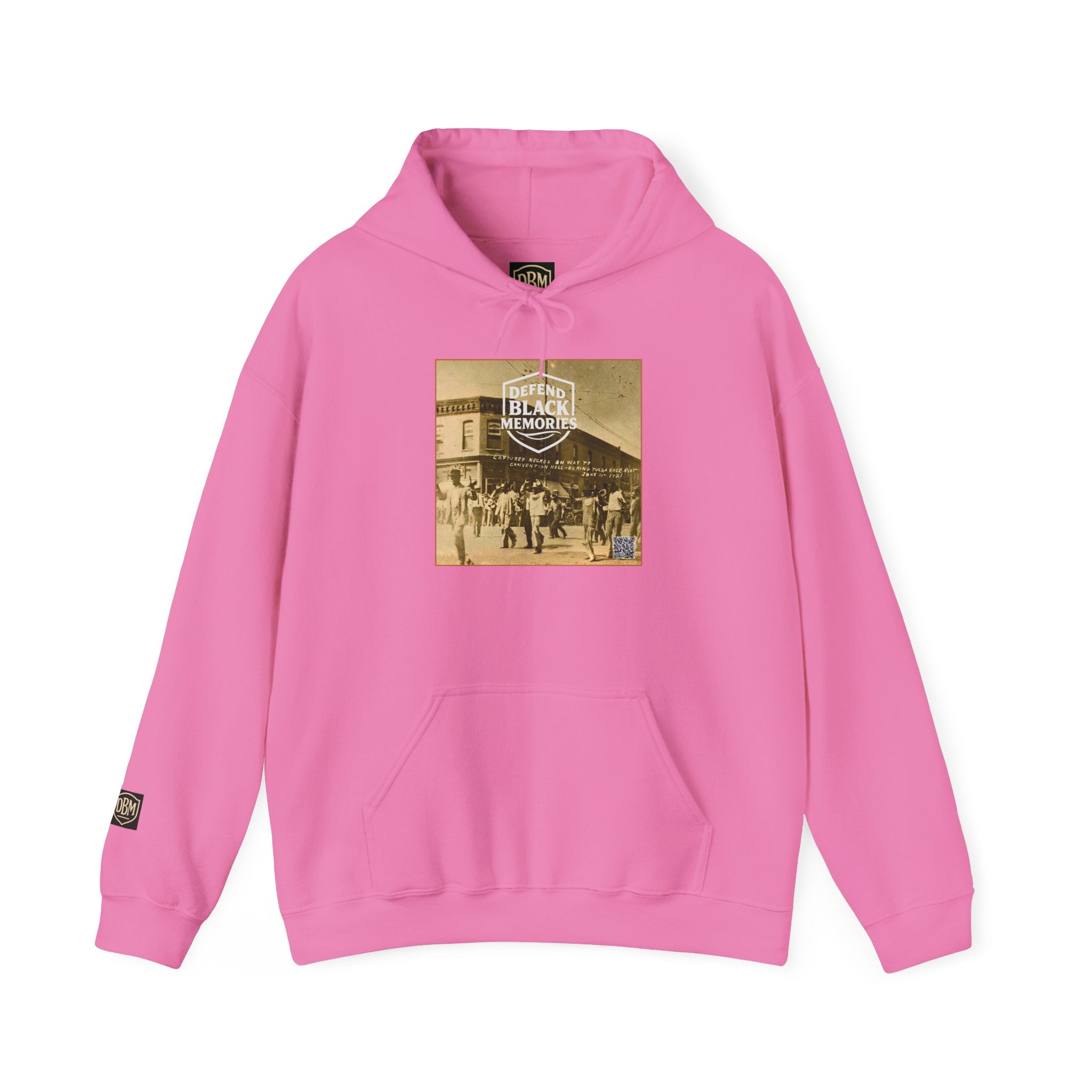 Defend Black Memories:Tulsa Race Massacre Hoodie — Vintage Photo Social Justice Pullover