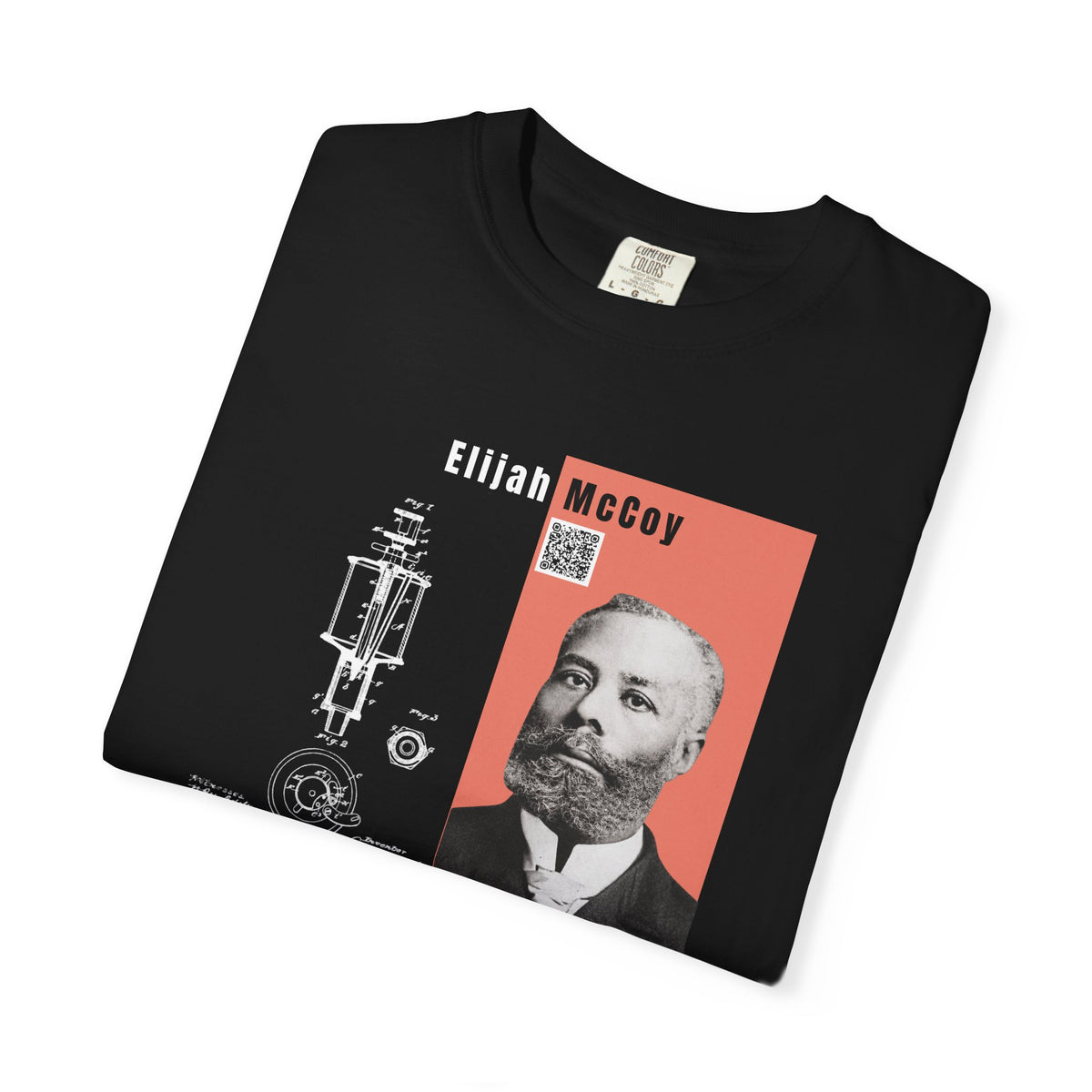 Elijah McCoy Portrait T-Shirt – Historical Inventor Graphic Tee (City Champs)