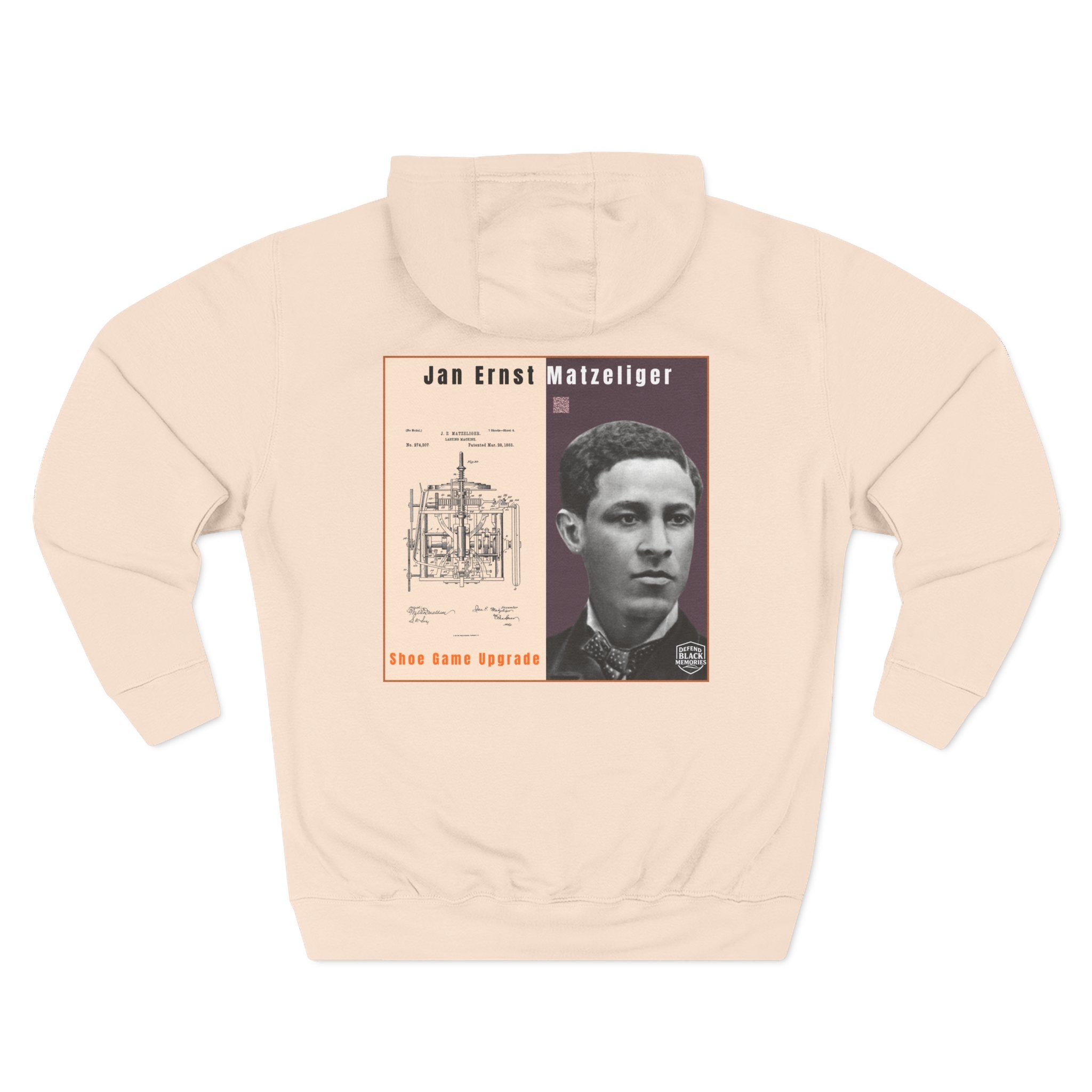 Jan E. Matzeliger Three-Panel Historic Portrait Hoodie (City Champs)