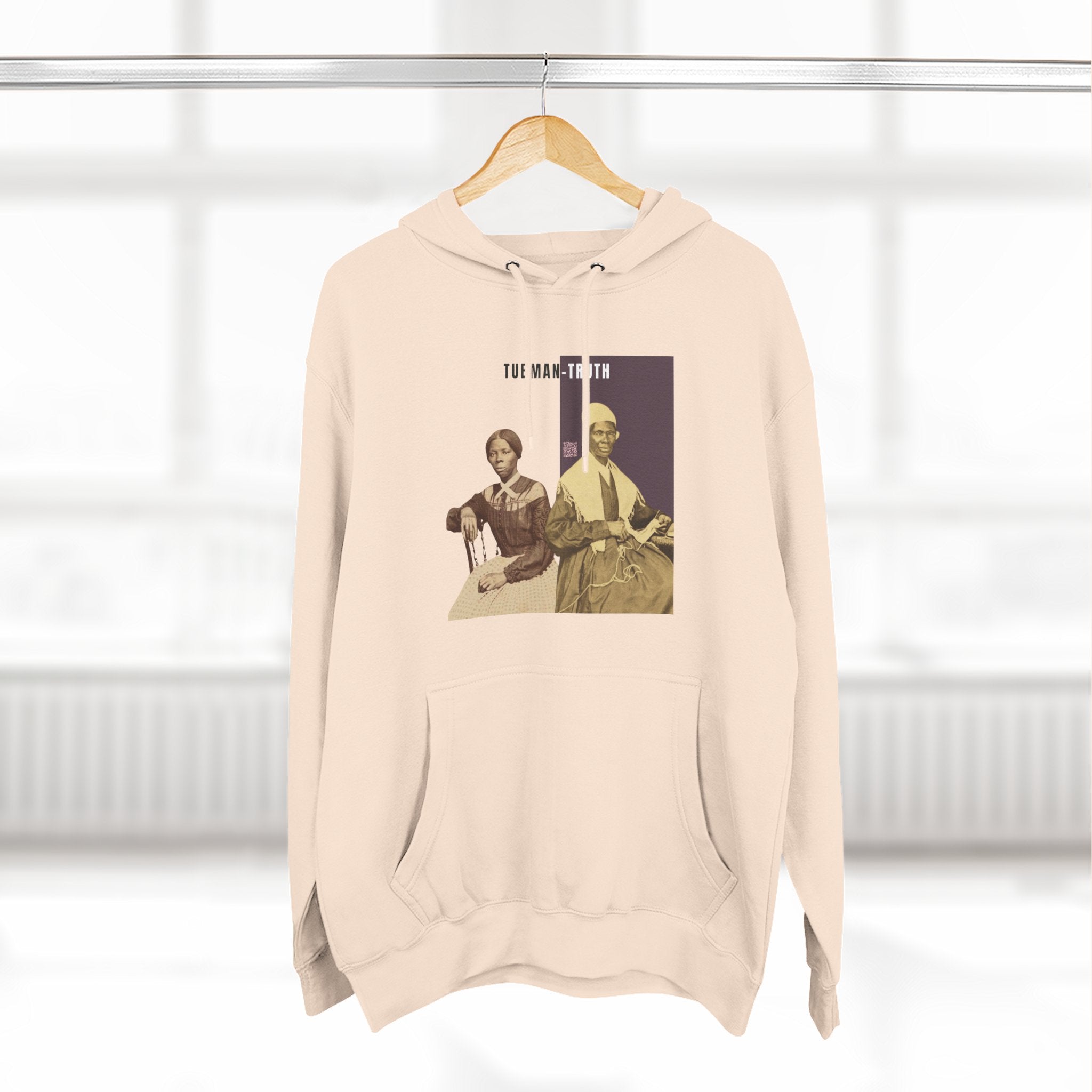 Tubman-Truth Three-panel, Historical Portrait Hoodie