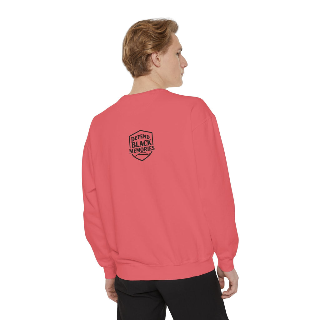 Defend Black Memories: Lewis Latimer Unisex Garment-Dyed Sweatshirt