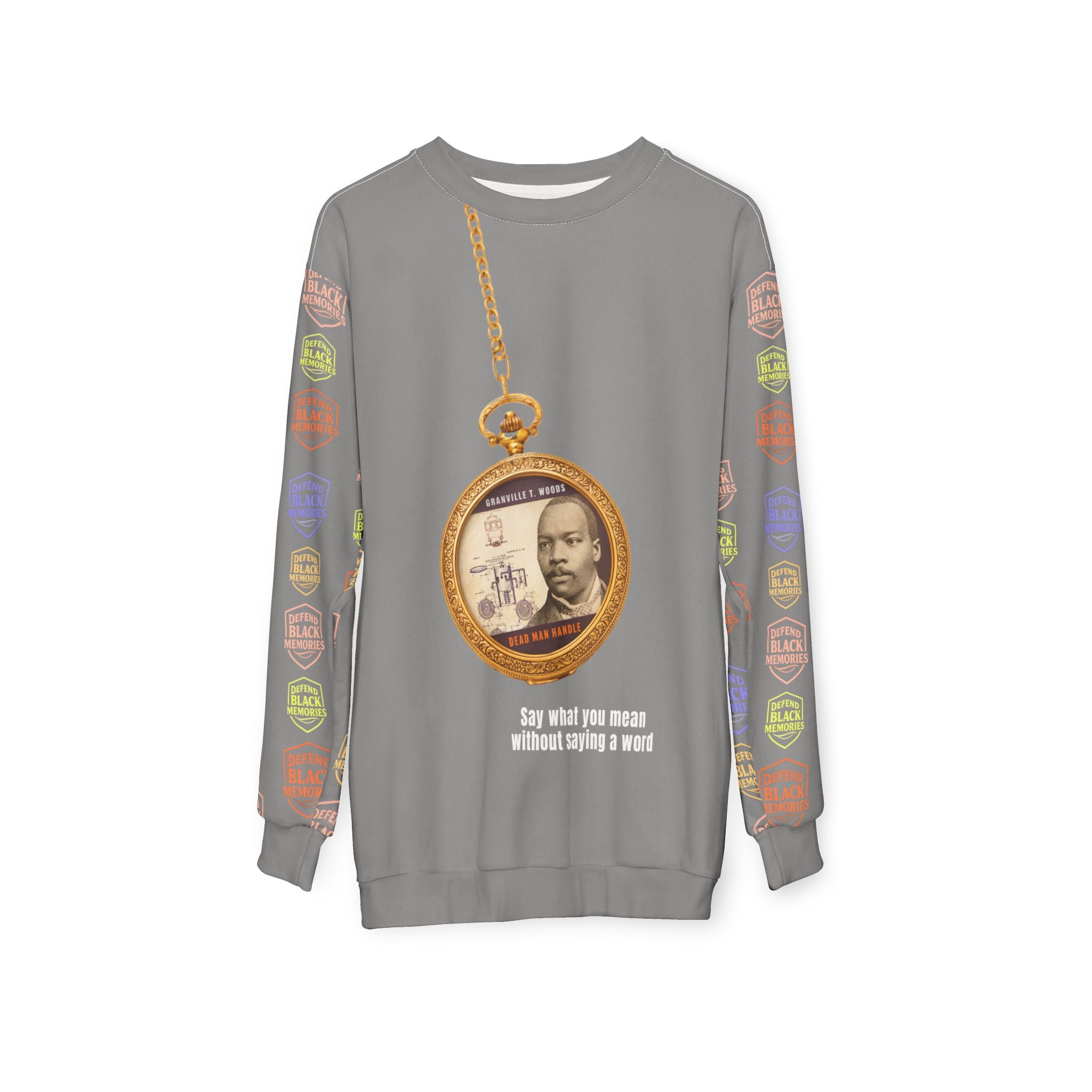 Granville T. Woods, Times Up, Sweatshirt (Grey)