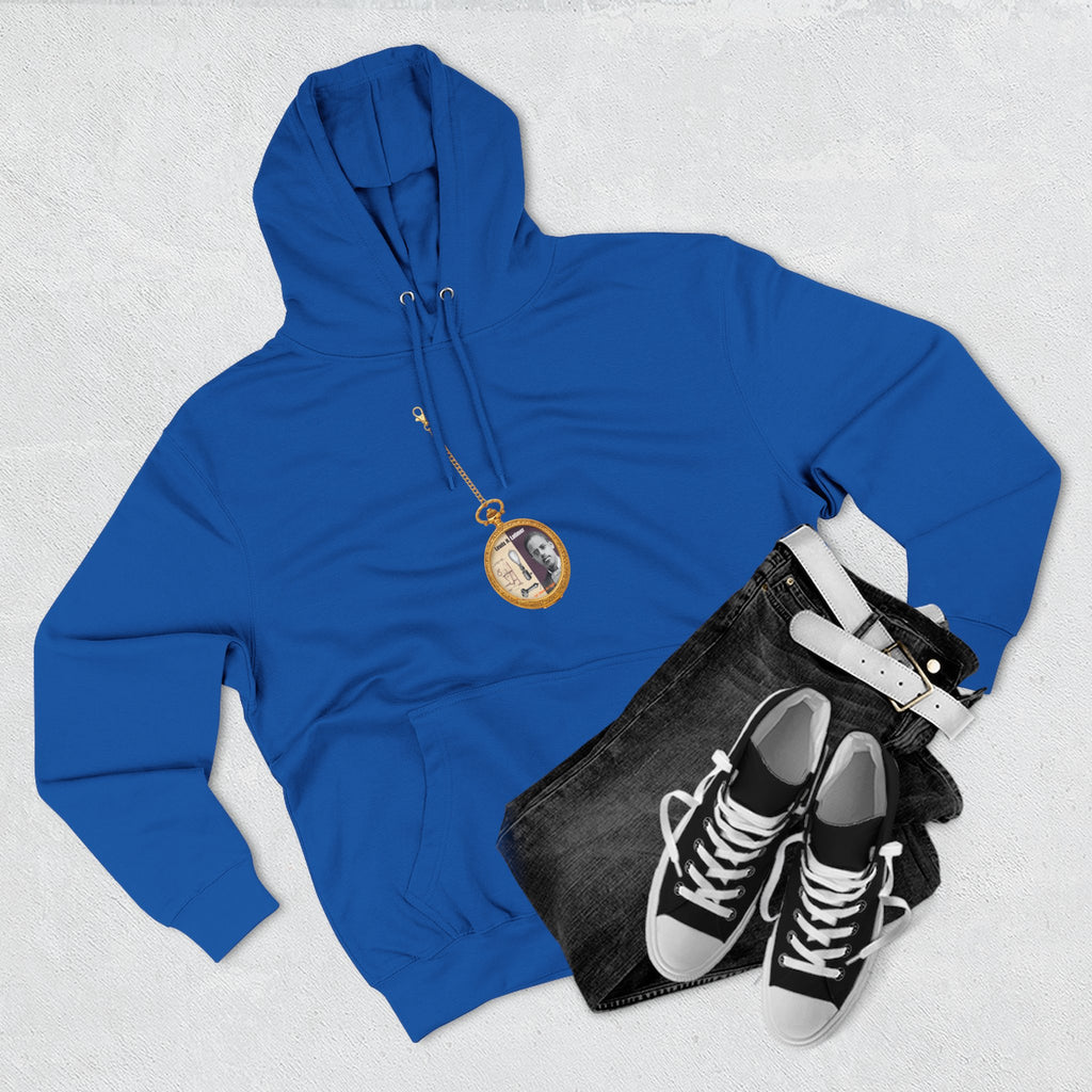 Lewis H Latimer Pocket Watch Three-Panel Fleece Hoodie