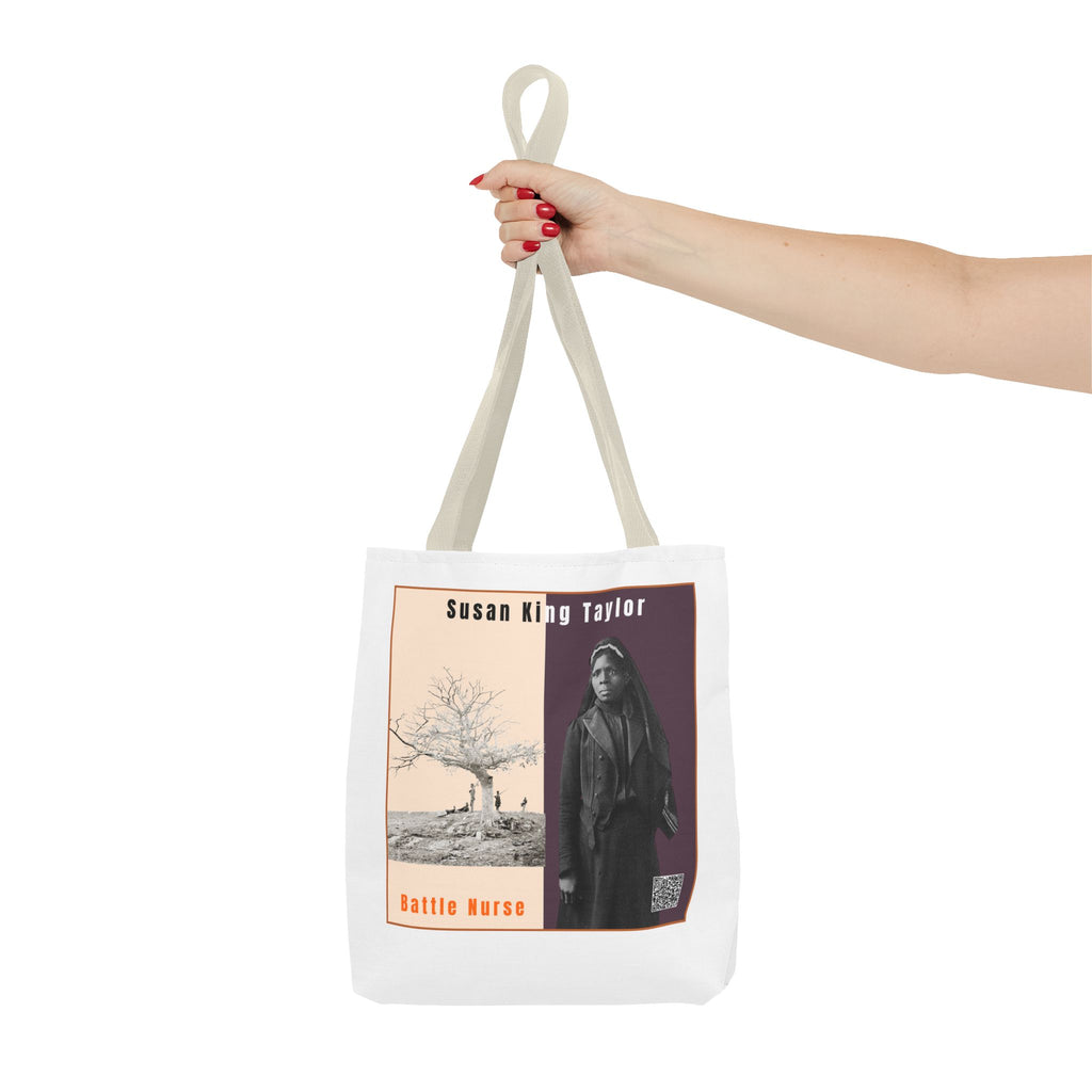 Defend Black Memories: Susan King Taylor Historical Tribute AOP Tote Bag