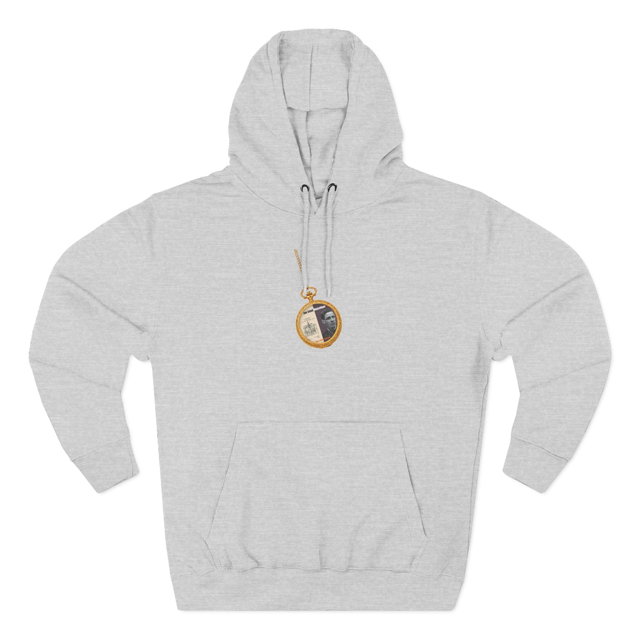 Jan Ernst Matzeliger Pocket Watch Three-Panel Historic Black Portrait Hoodie