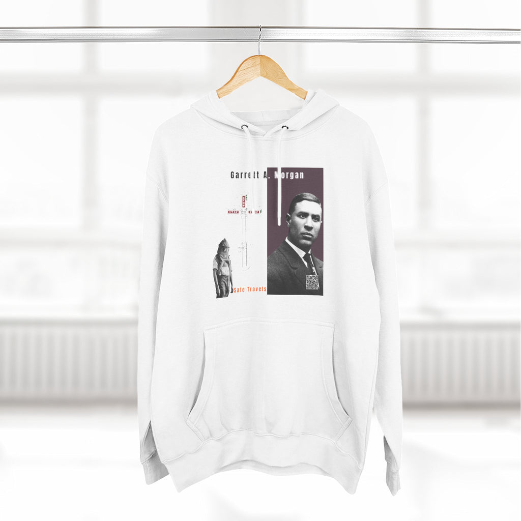 Defend Black Memories: Garrett A. Morgan Three-Panel Historic Black Portrait Hoodie
