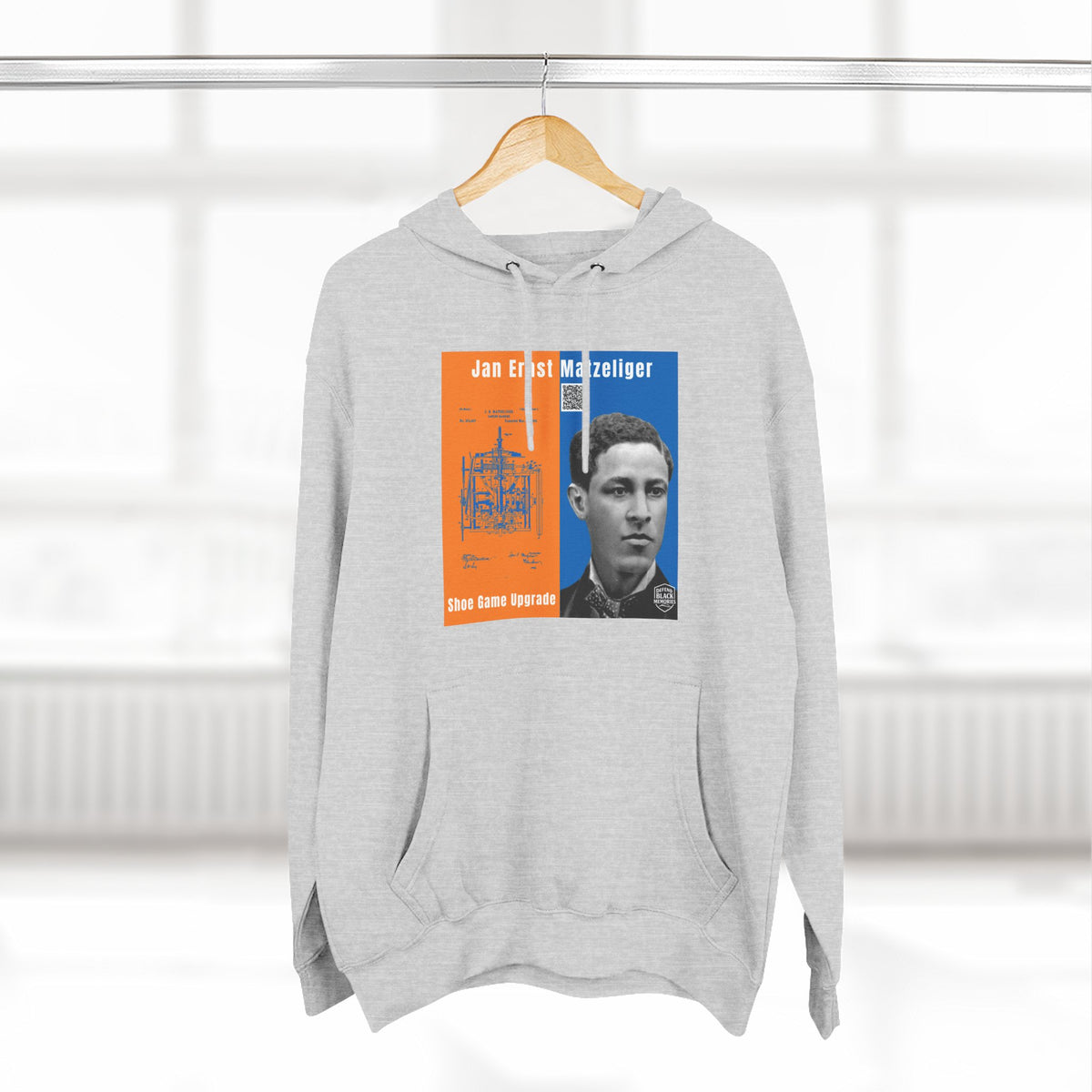 Jan E. Matzeliger Three-Panel Historic Portrait Hoodie (City Champs)