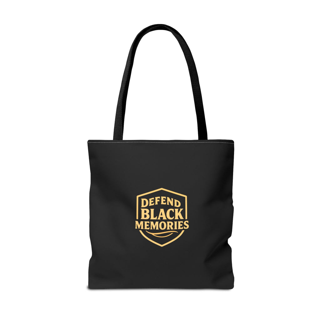 Tubman-Truth Brooch Graphic Tote Bag (Black)