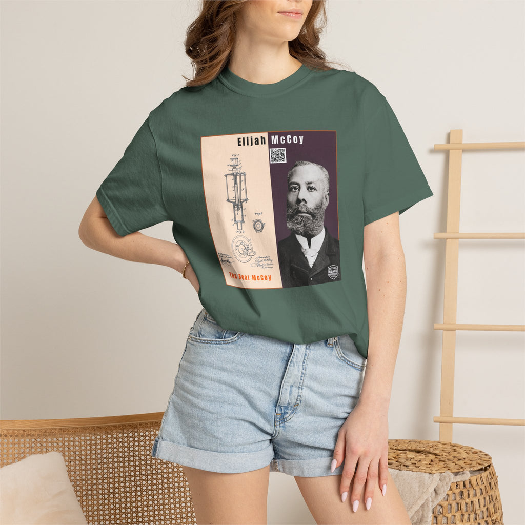 Elijah McCoy Portrait T-Shirt – Historical Inventor Graphic Tee (City Champs)