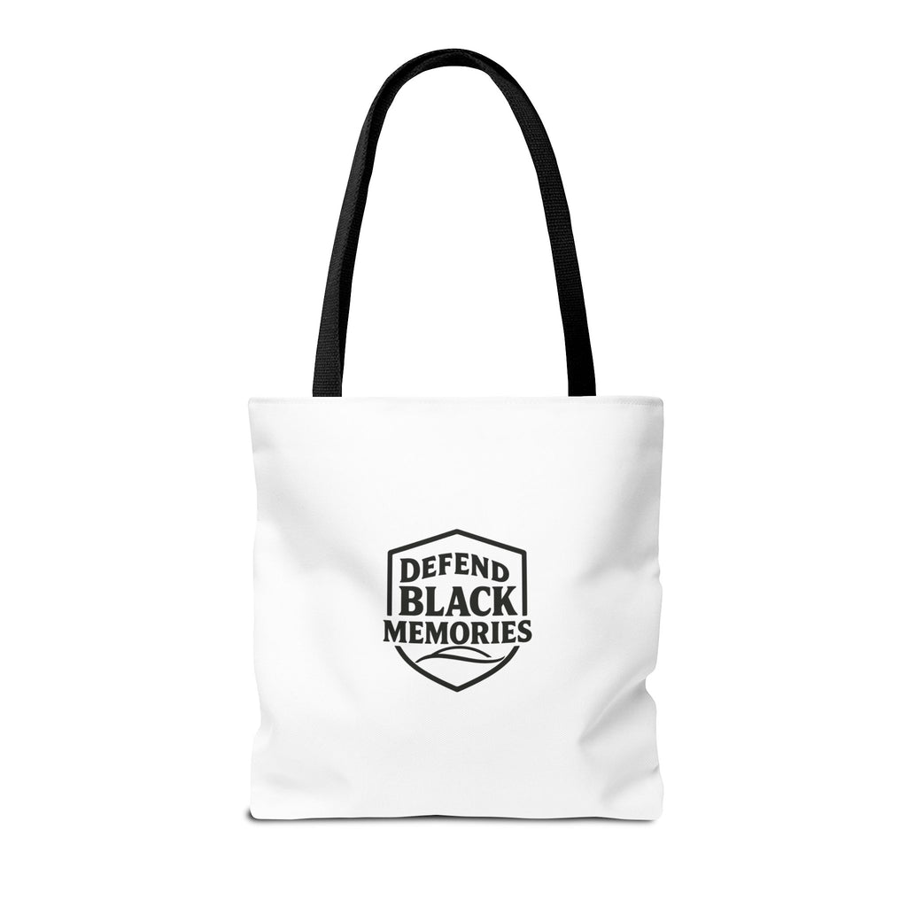 Defend Black Memories: Elijah McCoy Historical Portrait AOP Tote Bag