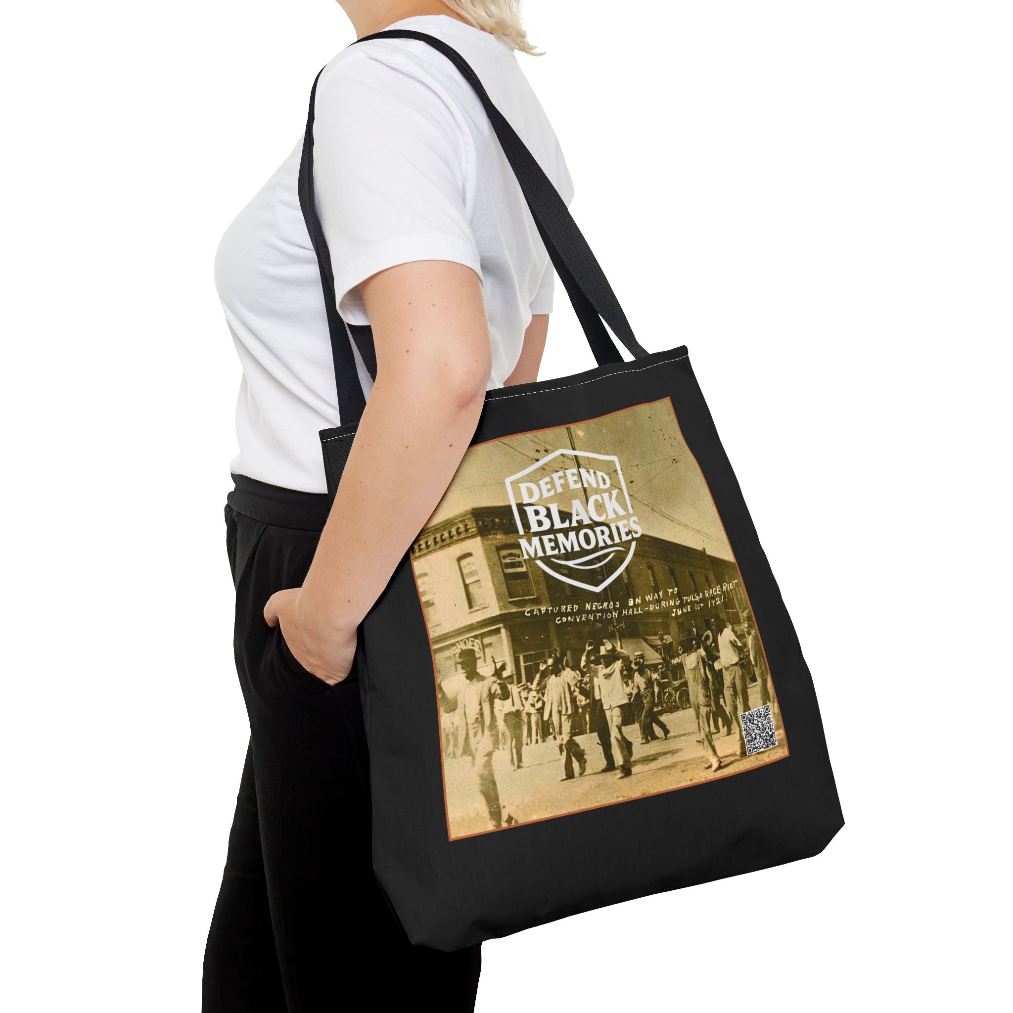 Tulsa Massacre Tote Bag (Black)