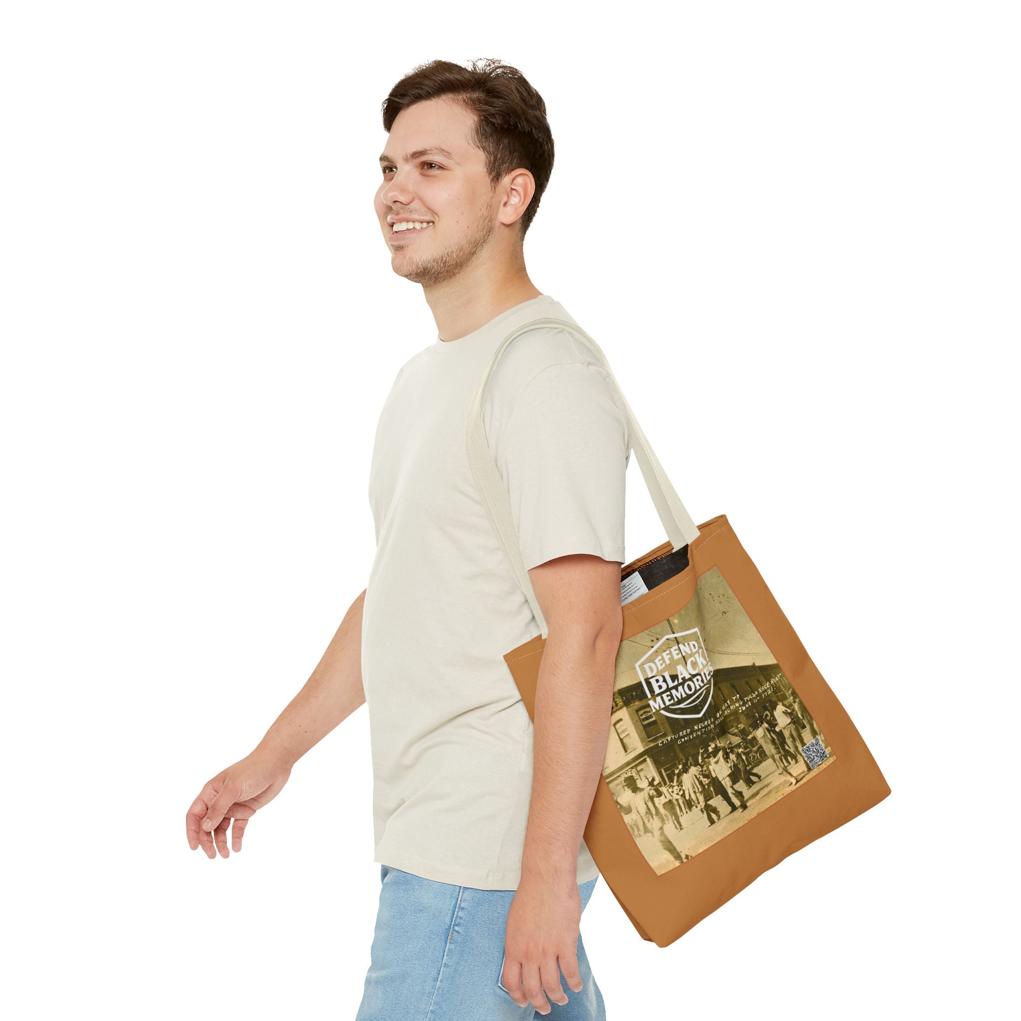 Tulsa Massacre Tote Bag (Light Brown)