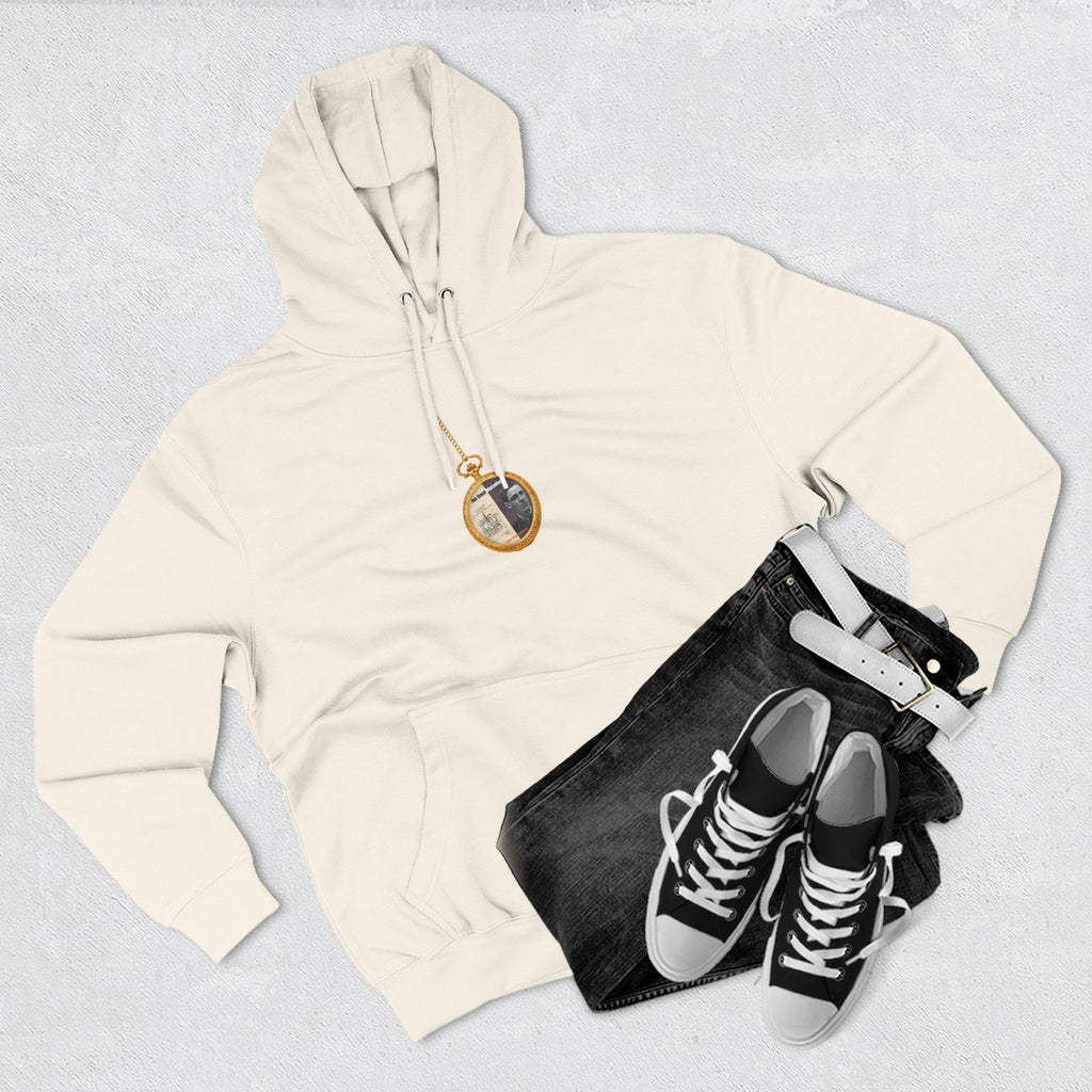 Jan Ernst Matzeliger Pocket Watch Three-Panel Historic Black Portrait Hoodie