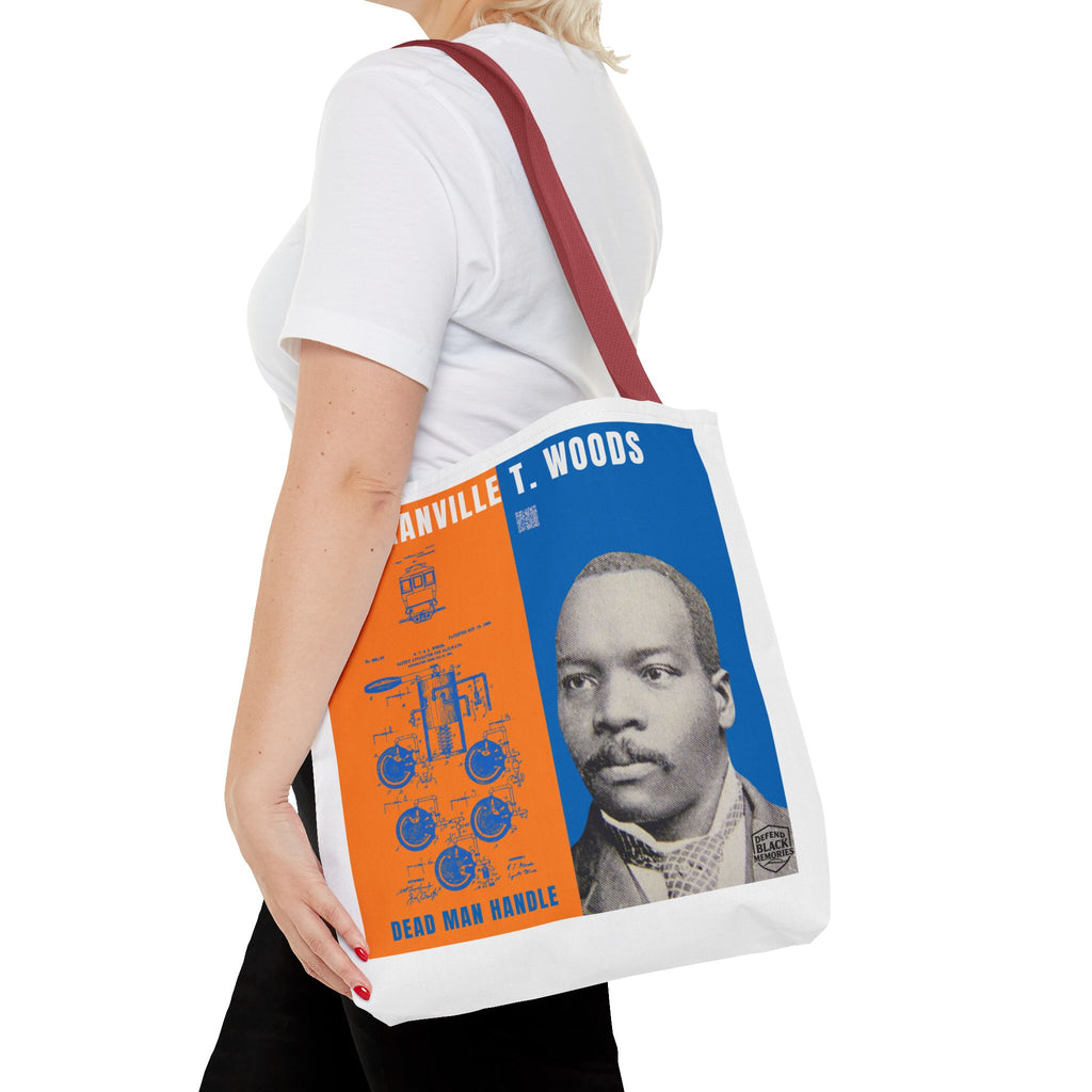 Granville T. Woods Historical Portrait Tote Bag - White (City Champs)