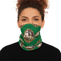 Tubman-Truth Brooch Graphic, Winter Neck Gaiter W/Drawstring (Green)
