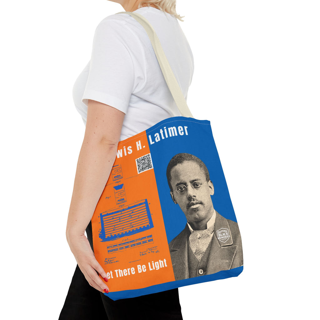 Lewis H. Latimer, Historical Portrait Tote Bag (Double Side City Champs Blue)