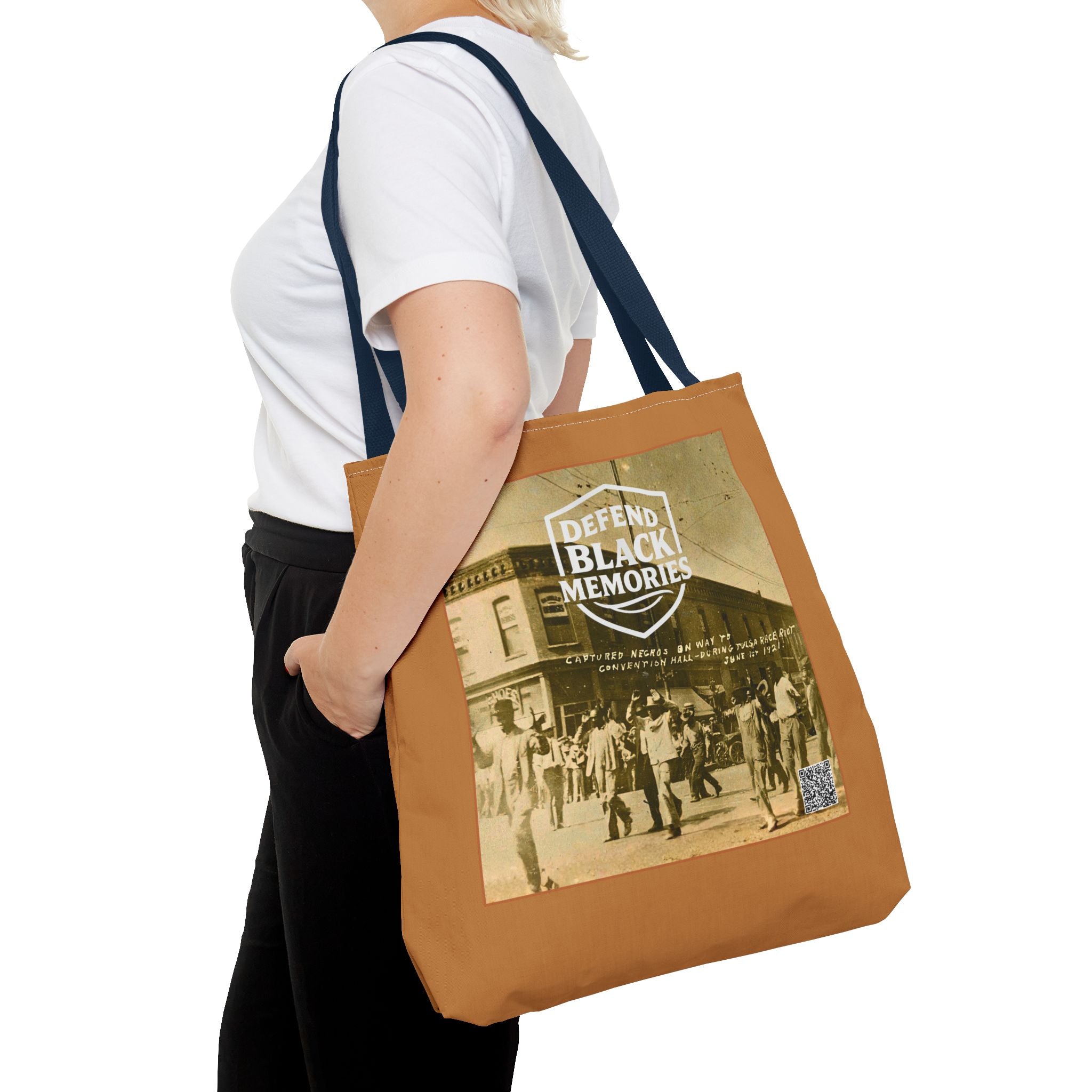 Tulsa Massacre Tote Bag (Light Brown)