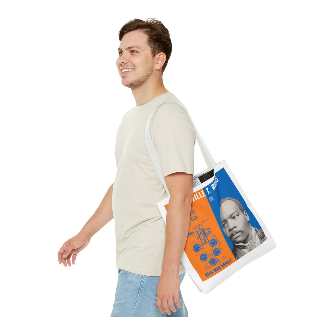 Granville T. Woods Historical Portrait Tote Bag - White (City Champs)