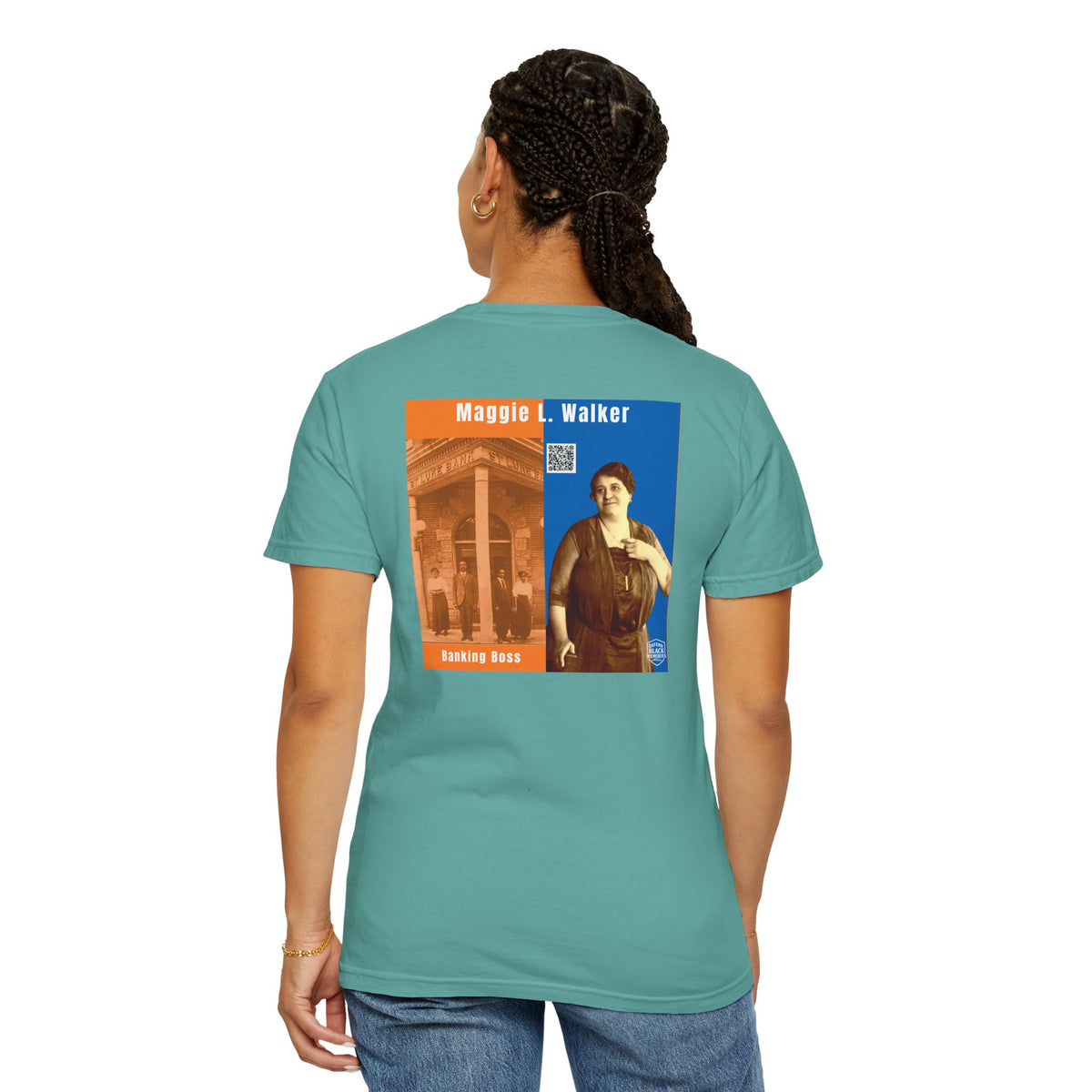 Maggie L. Walker, Unisex, 2 Side Historical Portrait T-shirt