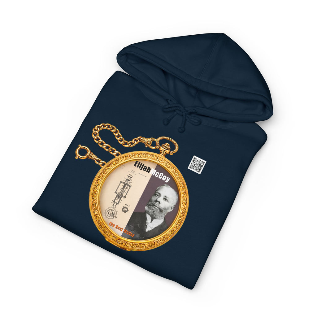 Elijah McCoy Historical Portrait Pocket Watch Hoodie