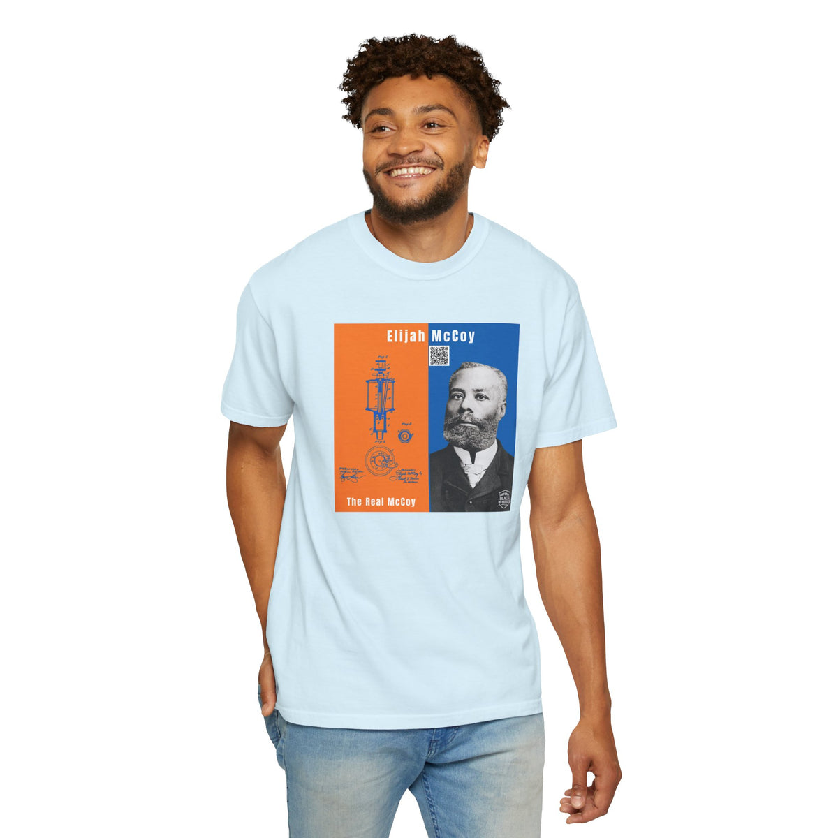 Elijah McCoy Portrait T-Shirt – Historical Inventor Graphic Tee (City Champs)