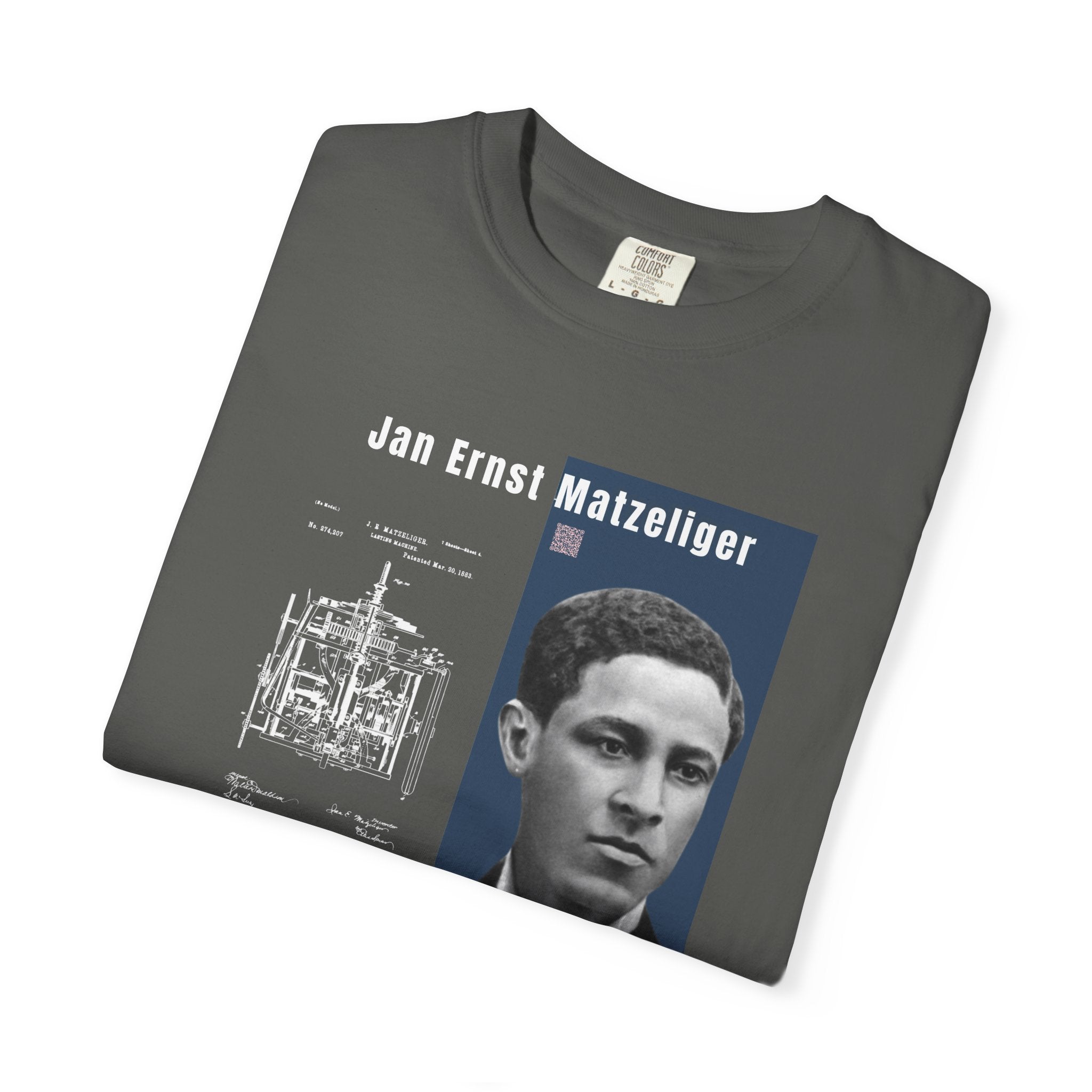 Jan Ernst Matzeliger Portrait T-Shirt – Historical Inventor Graphic Tee (City Champs)