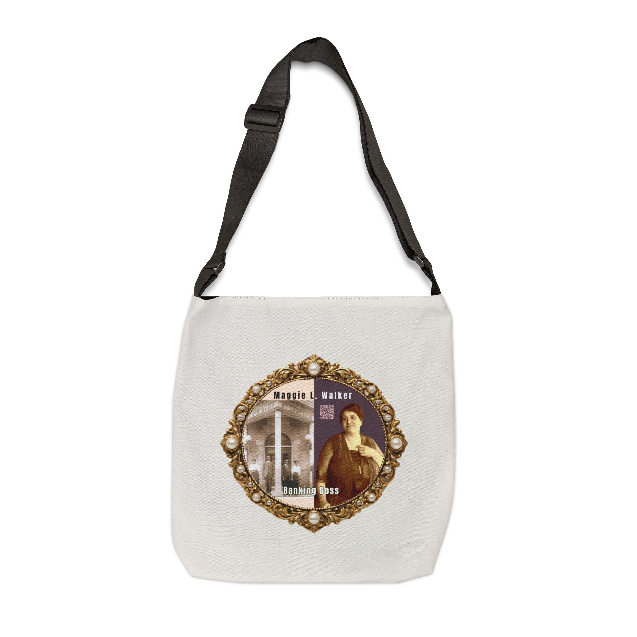 Maggie L Walker Brooch Logo Shoulder Bag (Cream Neutral)
