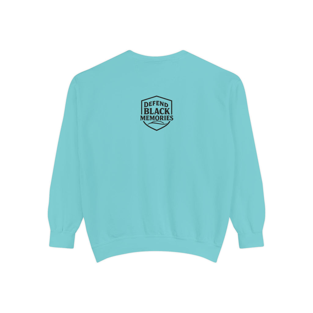 Defend Black Memories: Garrett A. Morgan Unisex Garment-Dyed Sweatshirt