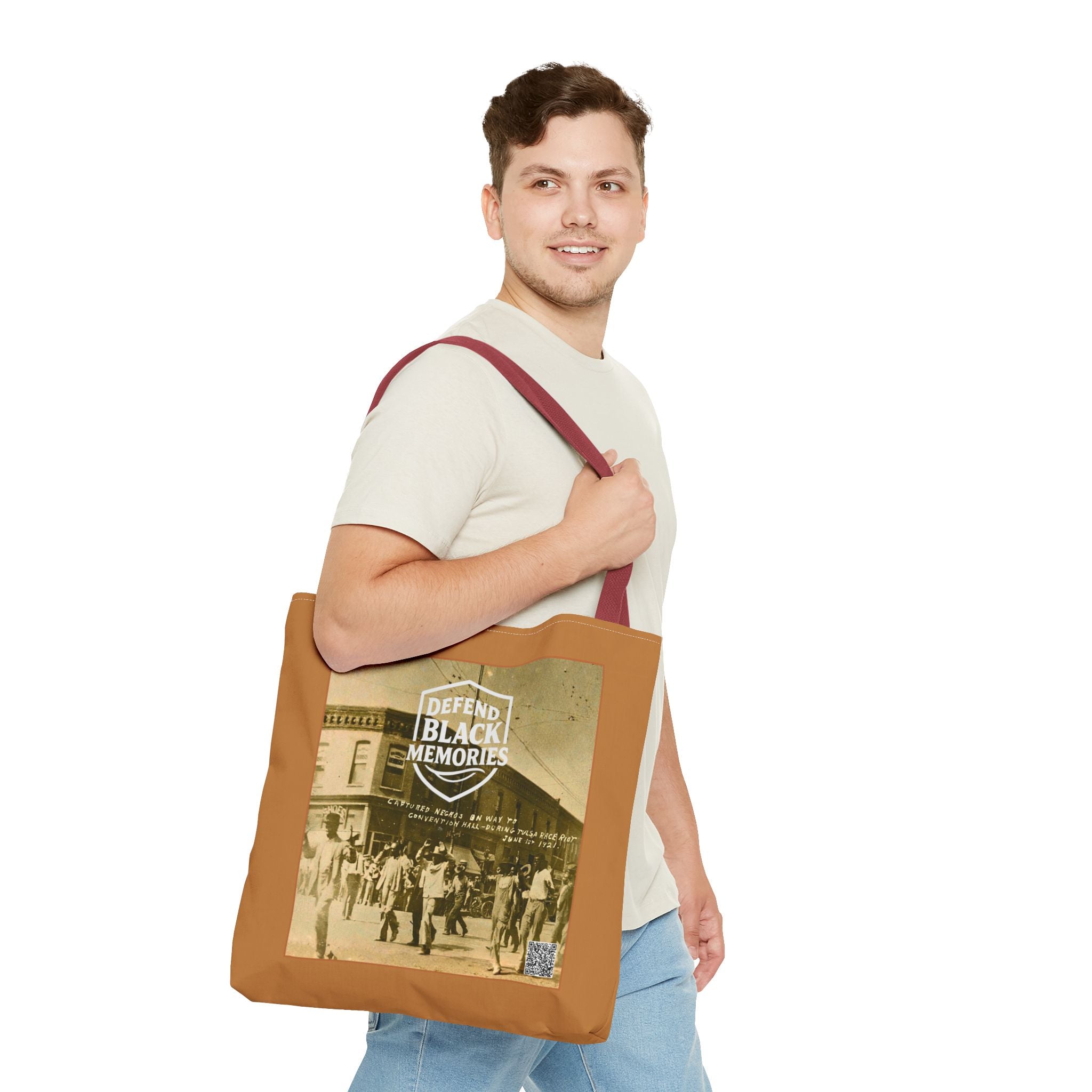 Tulsa Massacre Tote Bag (Light Brown)