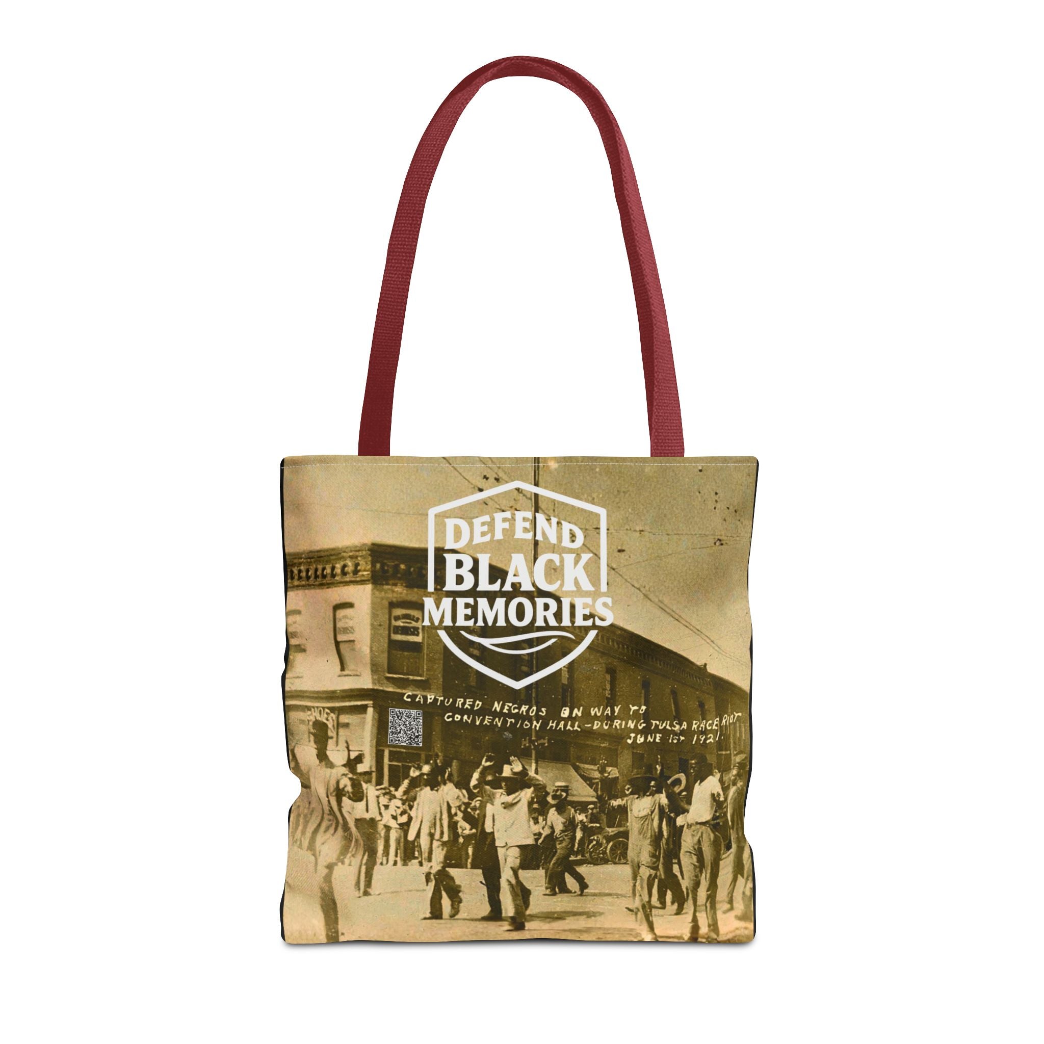 Tulsa Massacre "Hands Up" Tote Bag (Black)