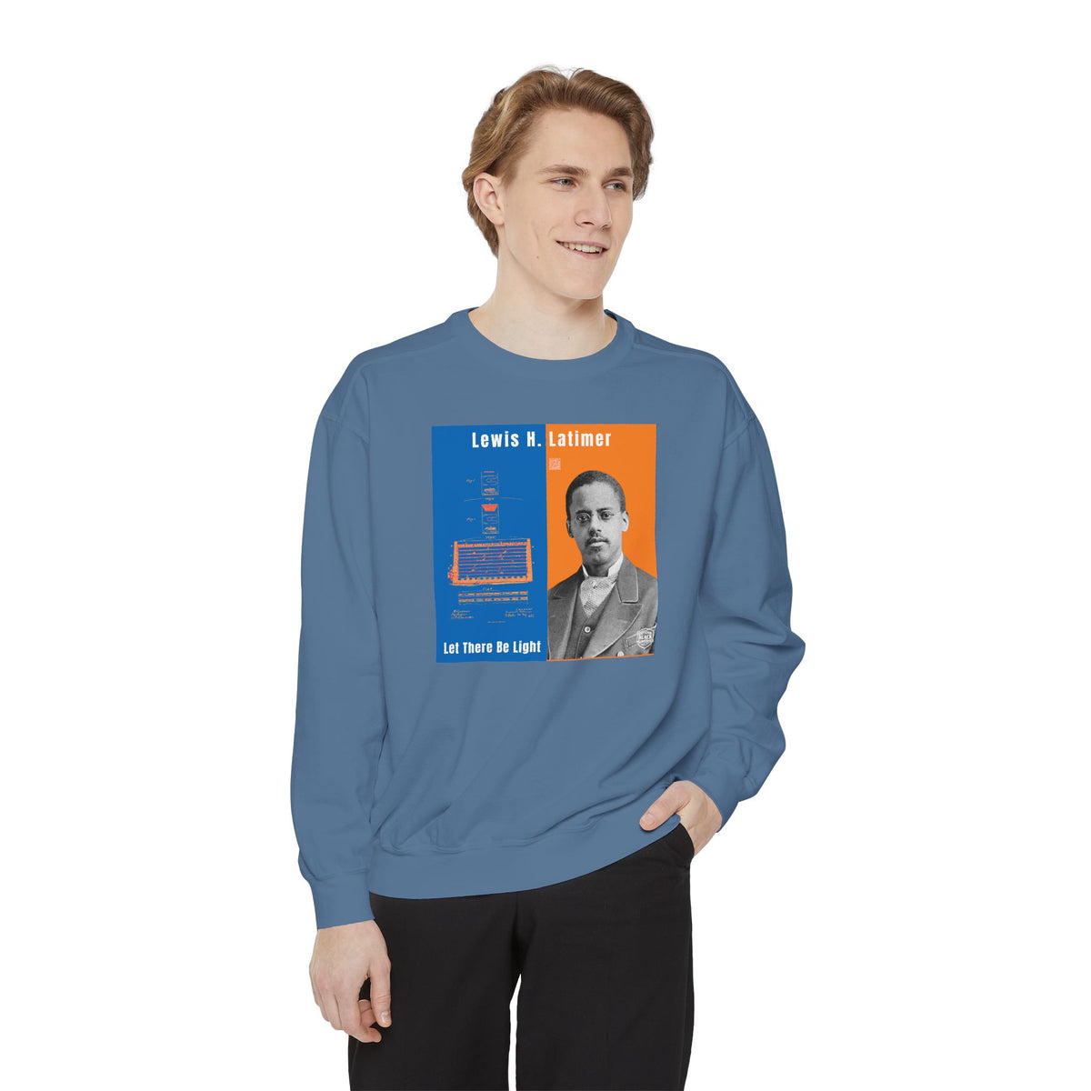 Lewis Latimer Unisex Garment-Dyed Sweatshirt (City Champs)