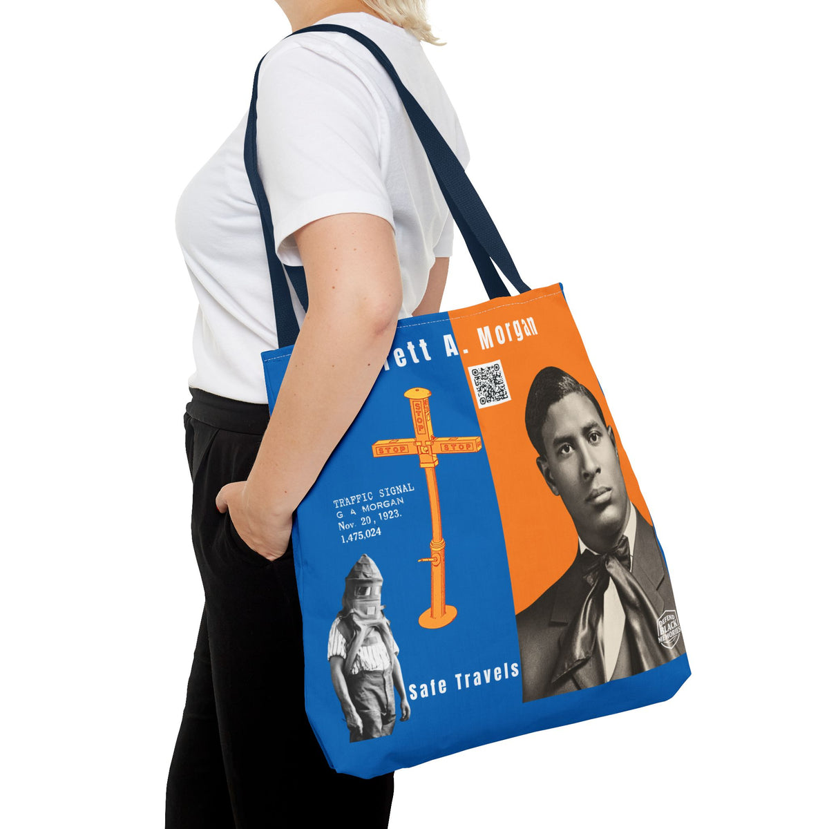 Garrett A. Morgan Tribute Tote Bag (Double Side City Champs Blue)