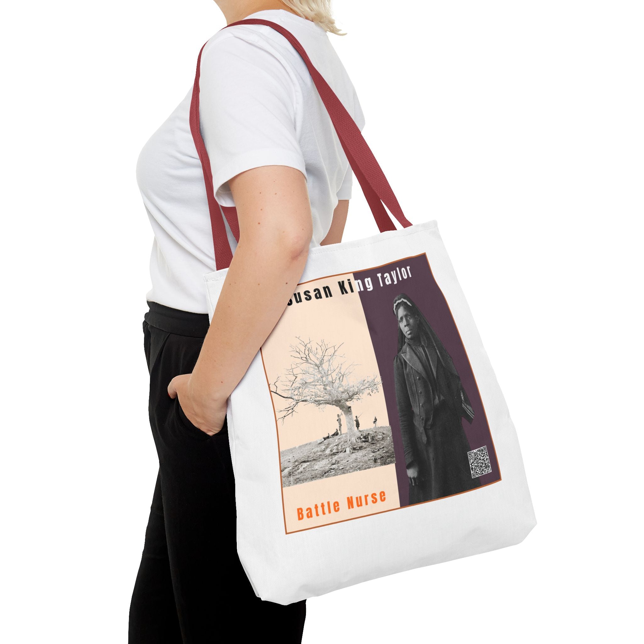 Susan King Taylor Tote Bag (White)