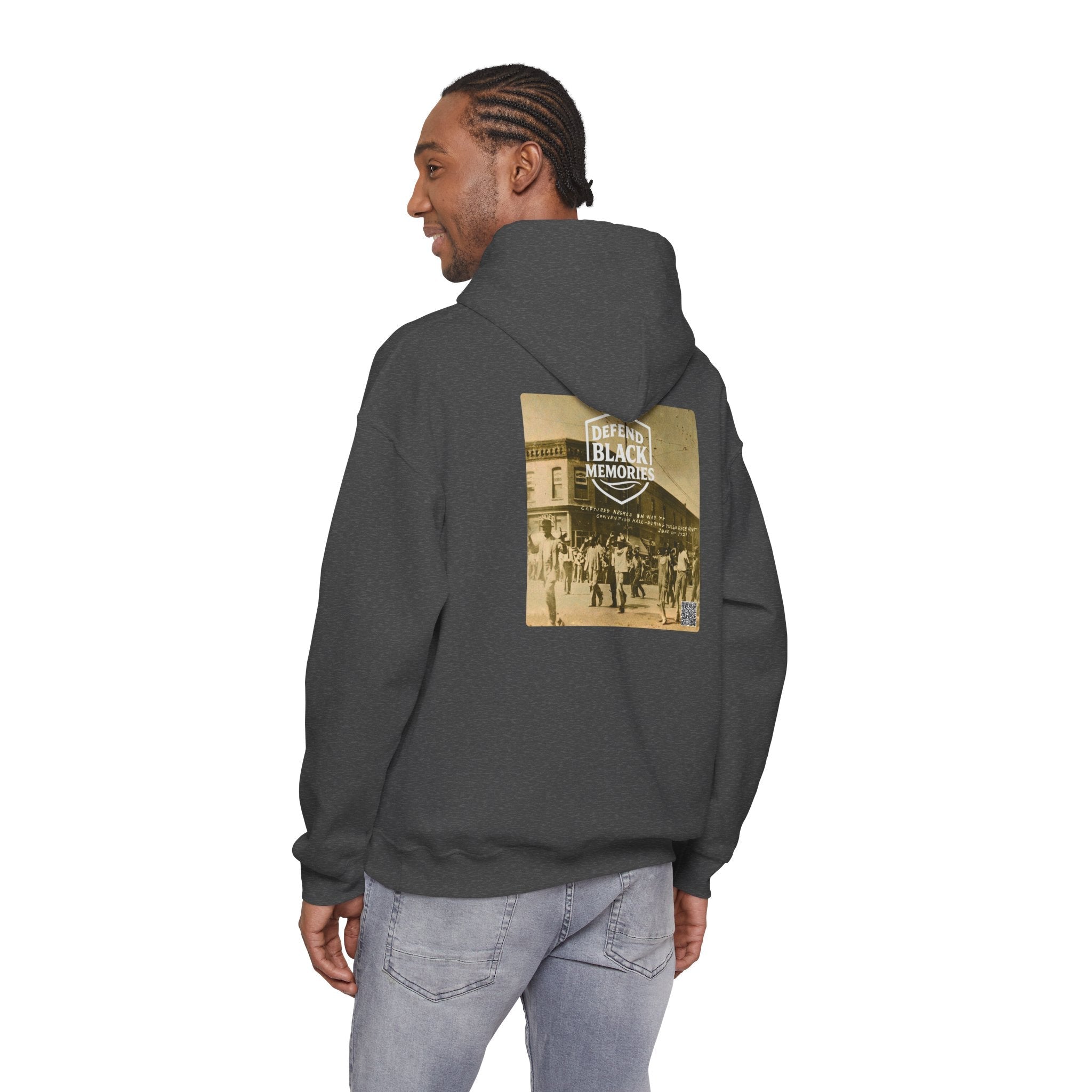 Tulsa Race Massacre, Historical Portrait Hoody, w/Back Graphic