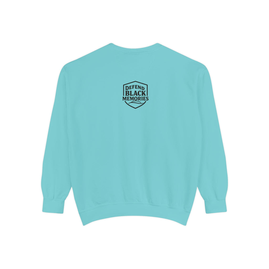 Defend Black Memories: Lewis Latimer Unisex Garment-Dyed Sweatshirt