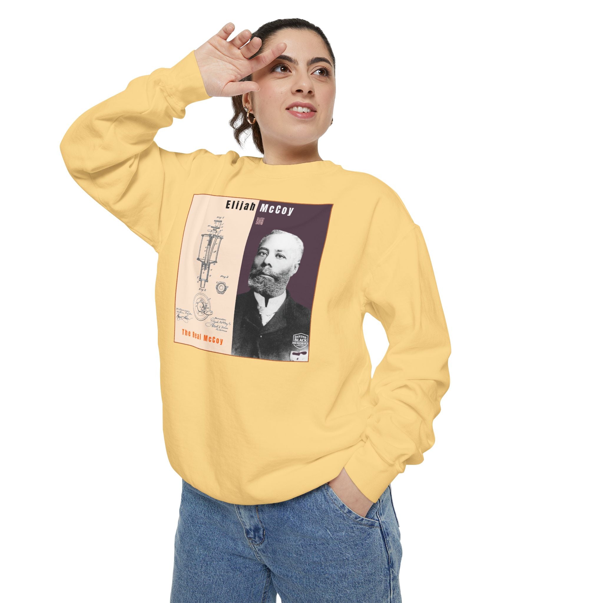 "The Real McCoy" Elijah McCoy Garment Dyed Tribute Sweatshirt (City Champs)