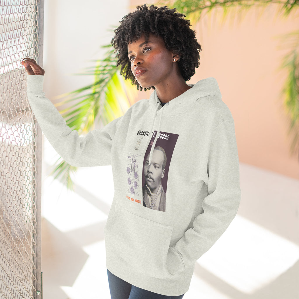 Granville T. Woods, Three-panel Historical Portrait Hoodie (City Champs)