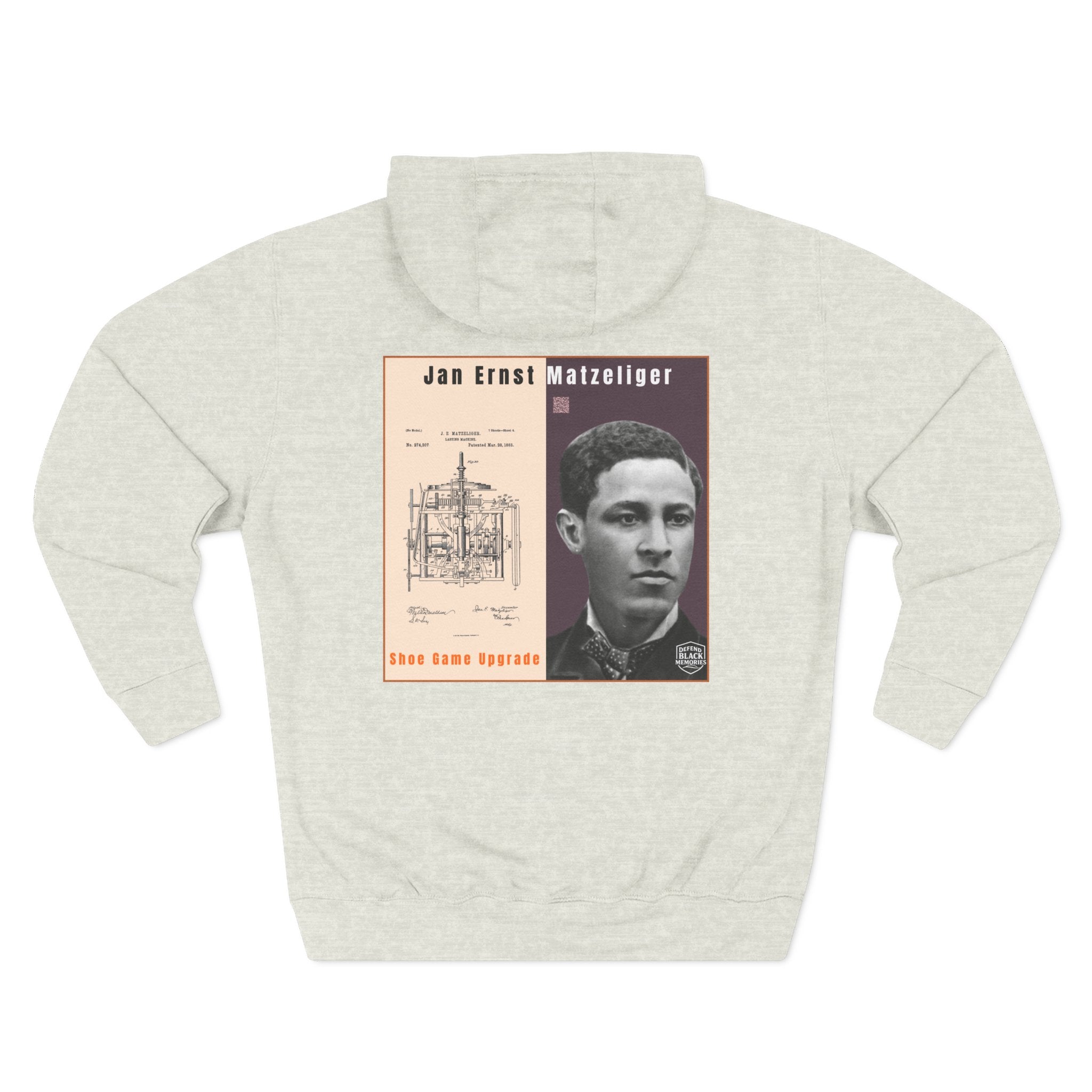 Jan E. Matzeliger Three-Panel Historic Portrait Hoodie (City Champs)