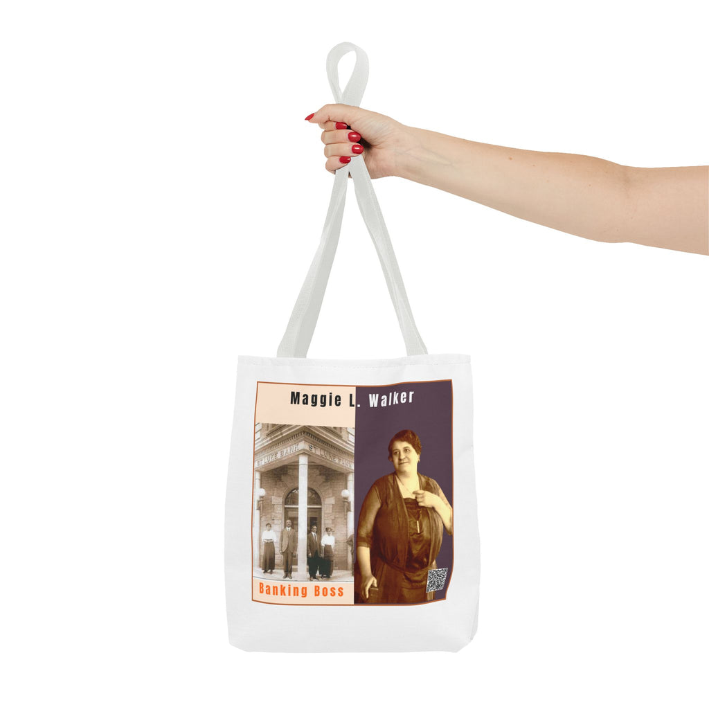Defend Black Memories:Maggie L. Walker Historical Portrait AOP Tote Bag