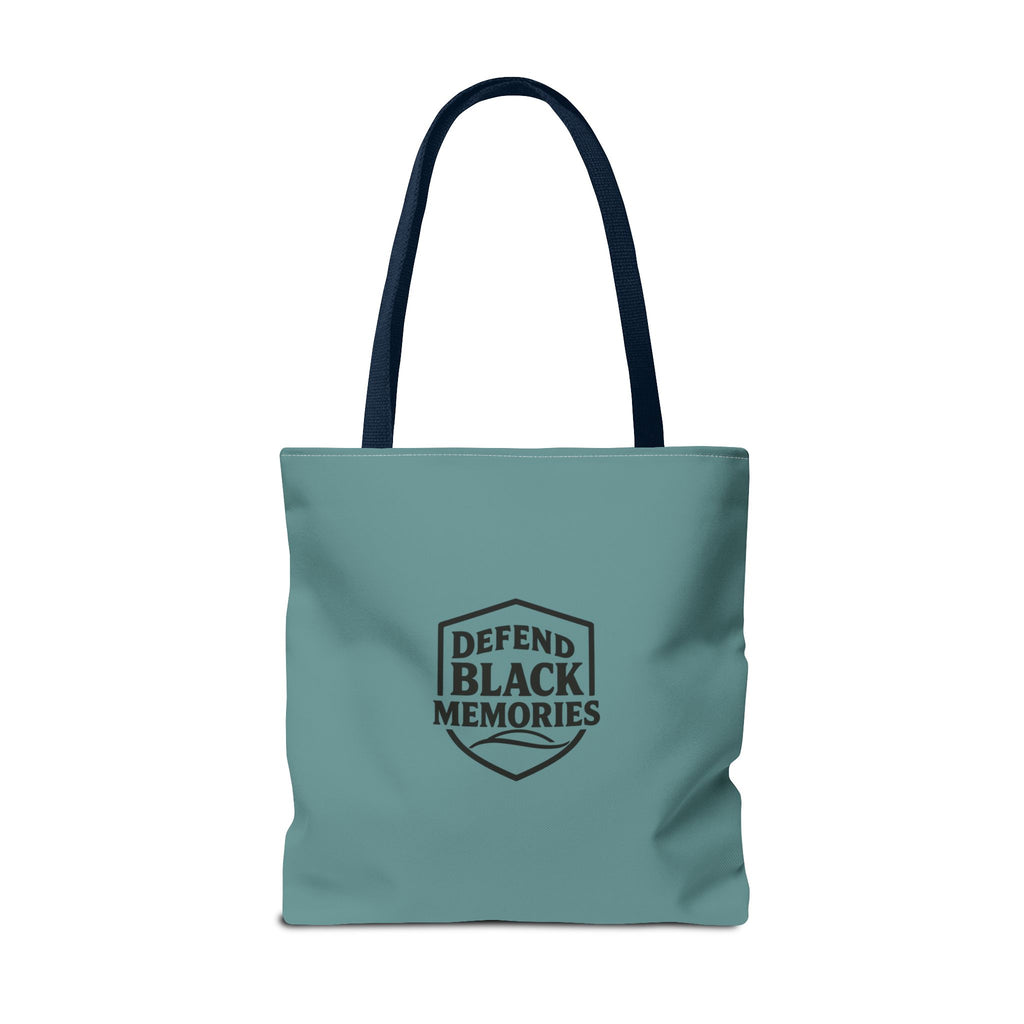 Tubman-Truth Brooch Graphic Tote Bag (Dark Teal)