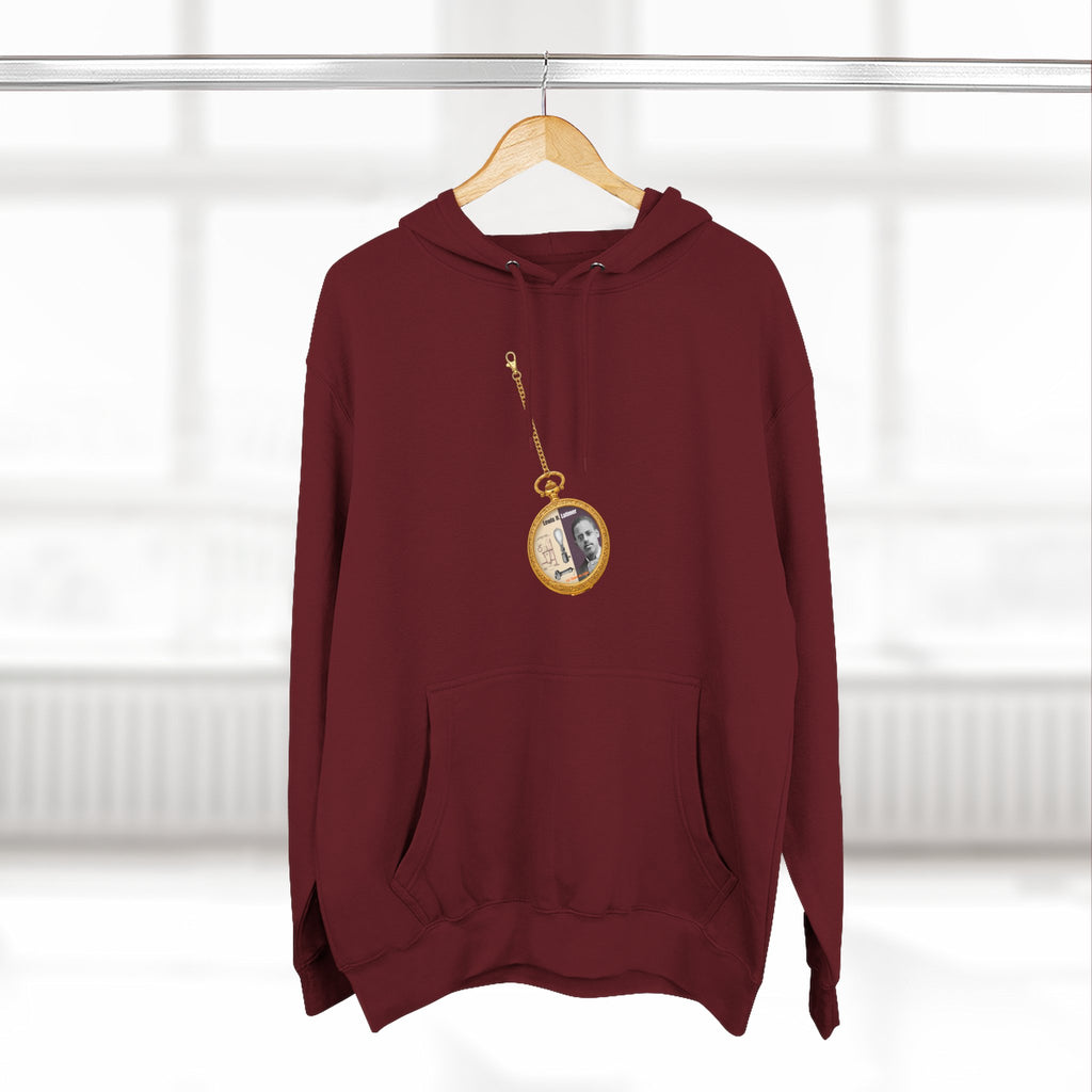 Lewis H Latimer Pocket Watch Three-Panel Fleece Hoodie