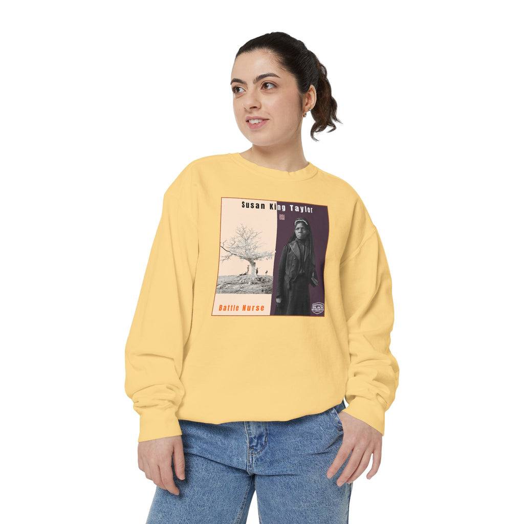 Susie King Taylor: Unisex Garment-Dyed Sweatshirt (City Champs)
