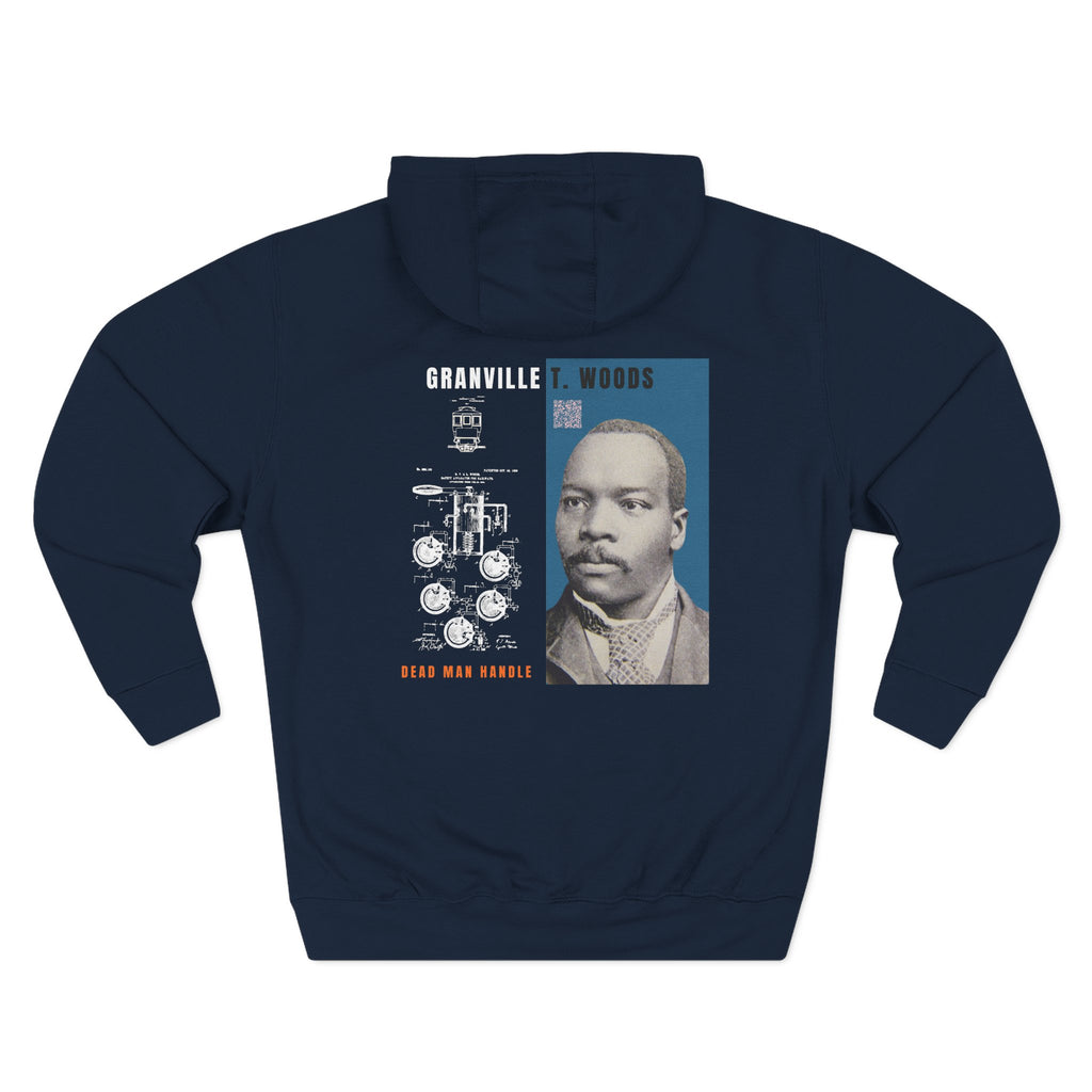Granville T. Woods, 2 Side, Three-Panel Fleece Hoodie